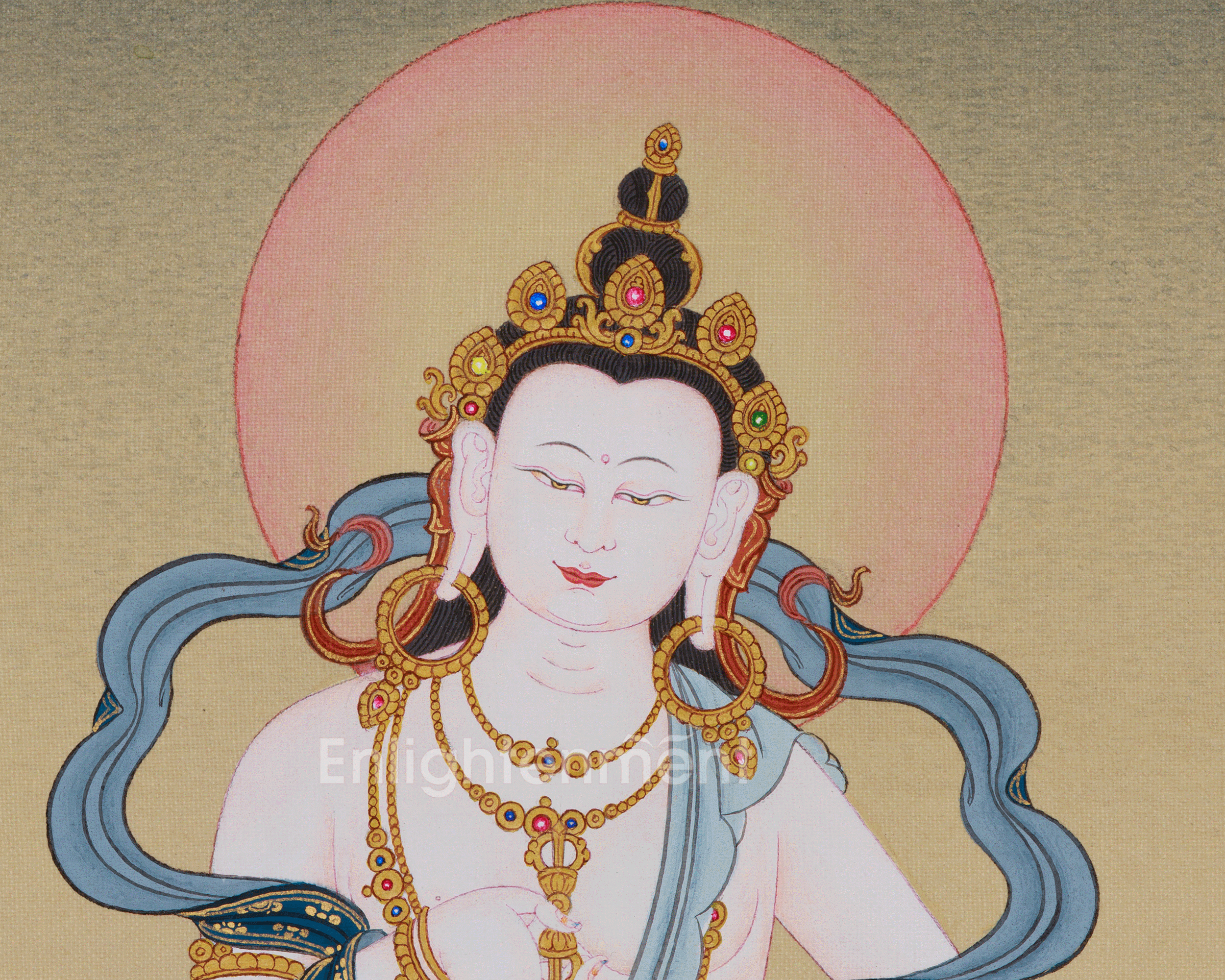 Himalayan Thangka of Vajrasattva | Purification and Spiritual Transformation Deity