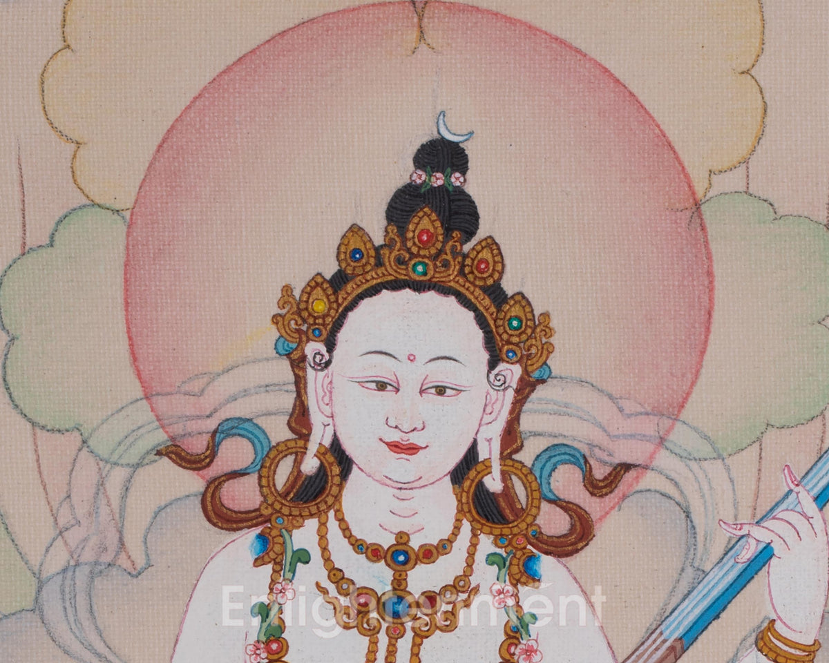 Saraswati Goddess Art | Divine Flow Of Knowledge | Wisdom Deity