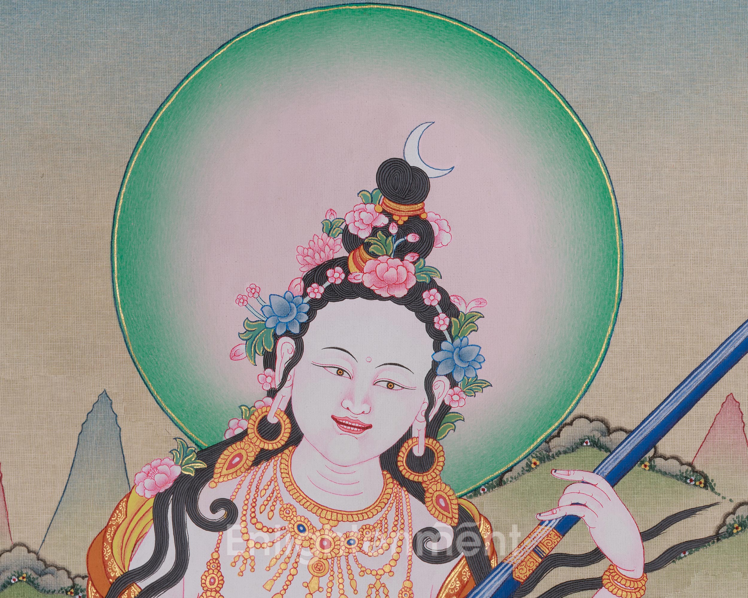 Sacred Saraswati Artwork | Wisdom and Knowledge Deity