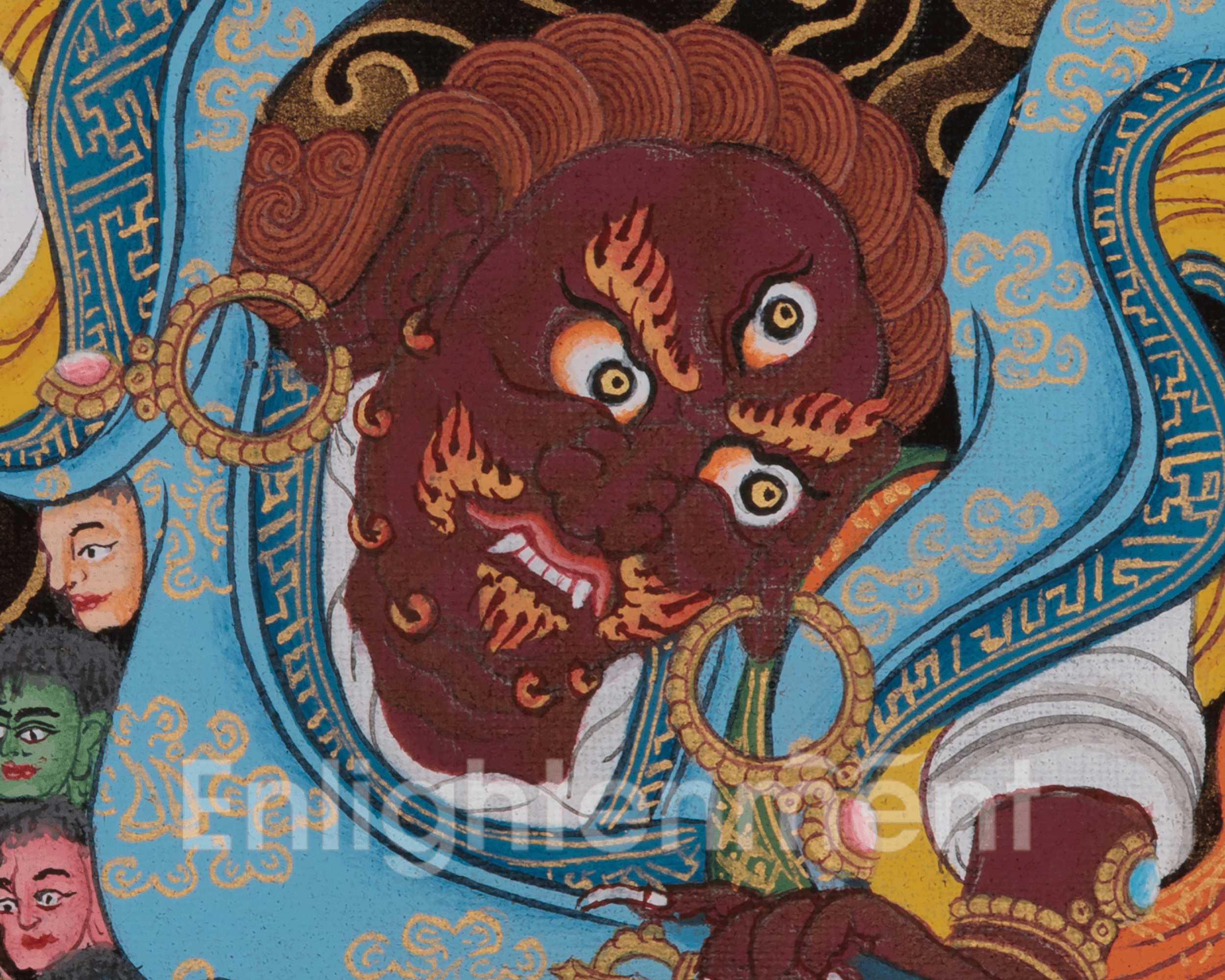 Sacred Dorje Drollo Thangka | Symbol of Fierce Compassion, Awakened Presence