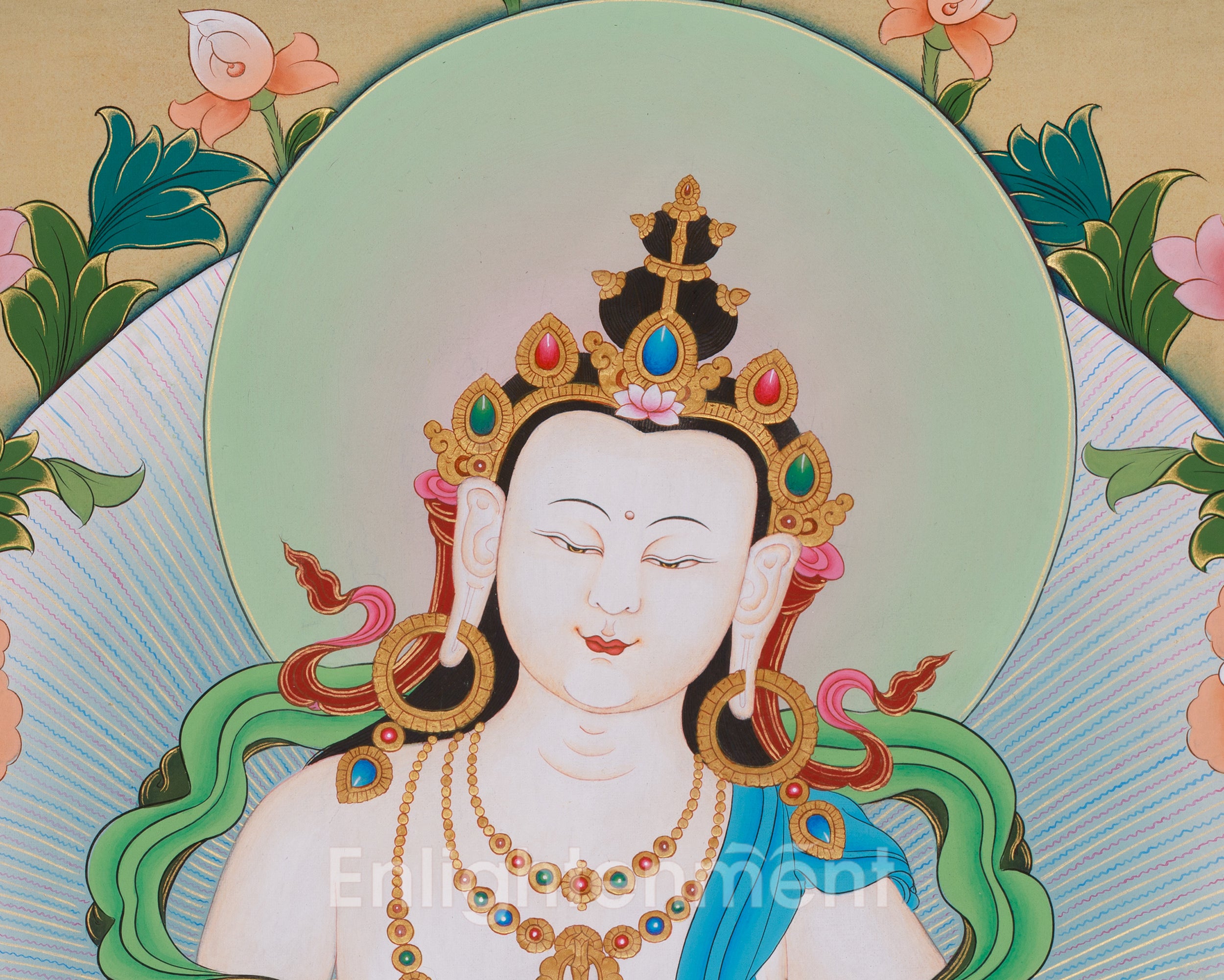 Vajrasattva Purification Deity Art | Tibetan Protector | Buddhist Artwork