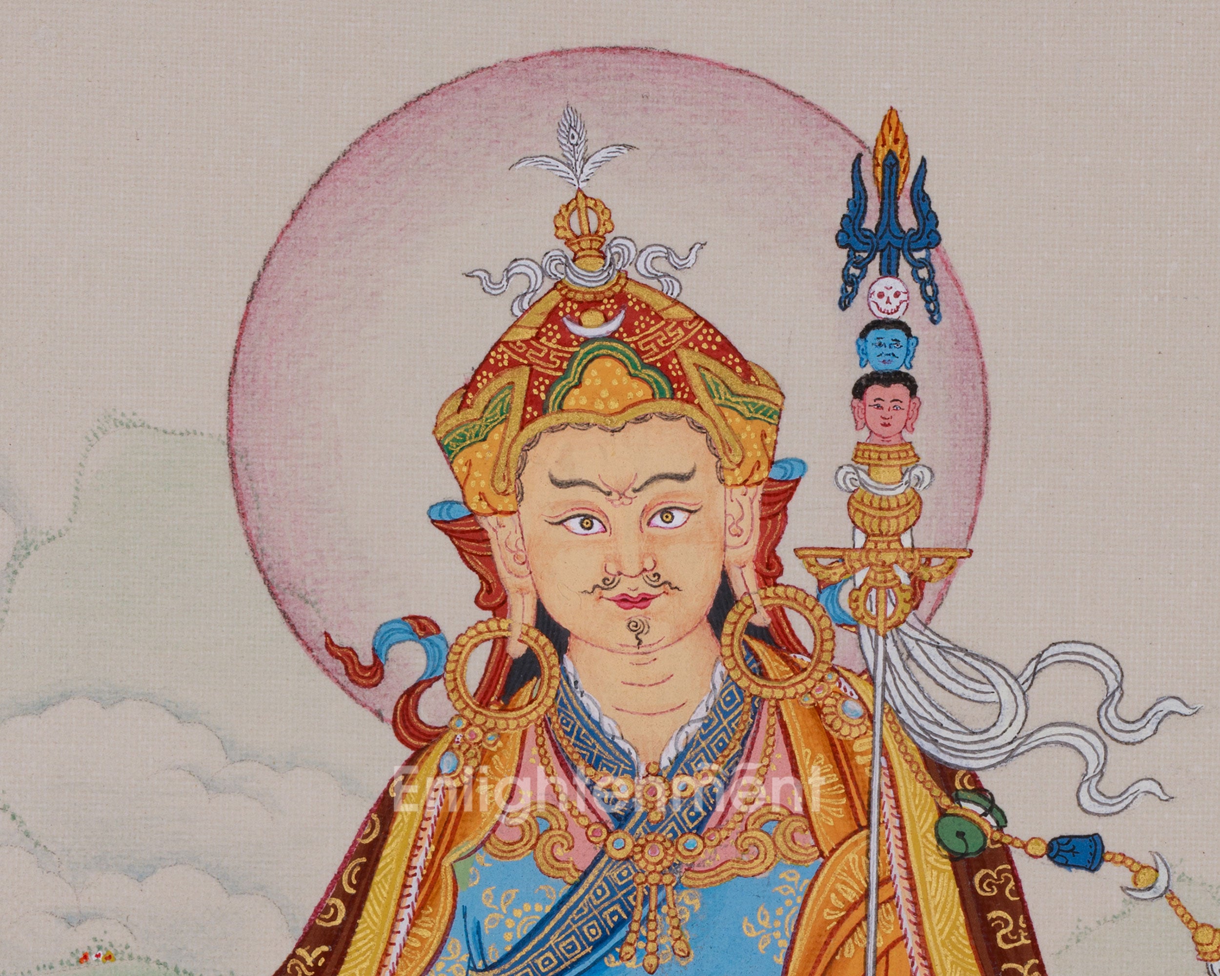 Thangka Padmasambhava | Hand-Painted Tibetan Guru Art
