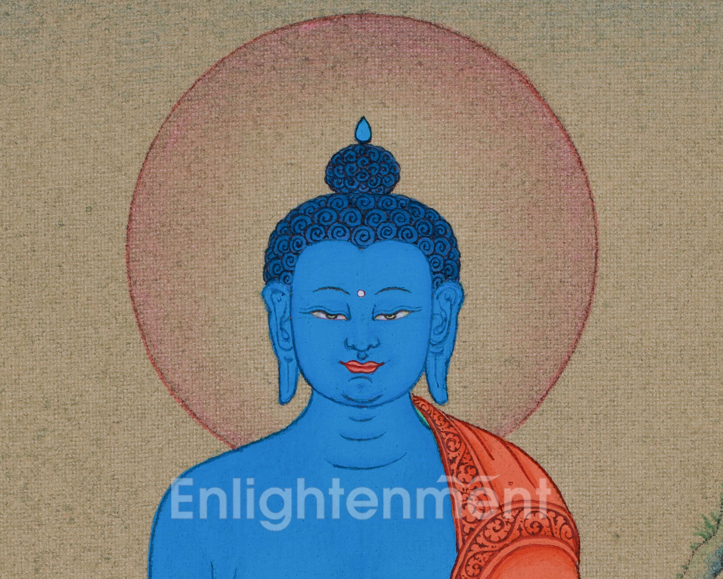 Bhaisajyaguru Buddha Thangka | Healing Buddha of Health and Protection
