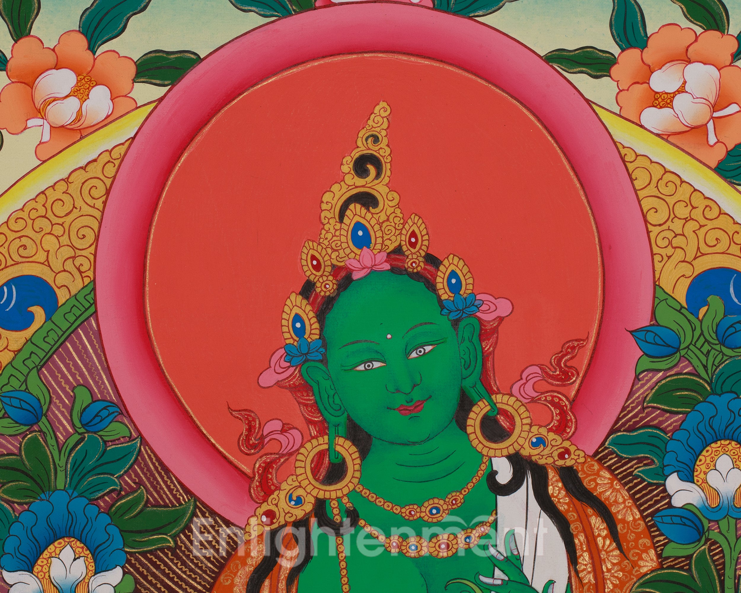 Buddhist Green Tara Art | Shyama Tara | Protection Deity