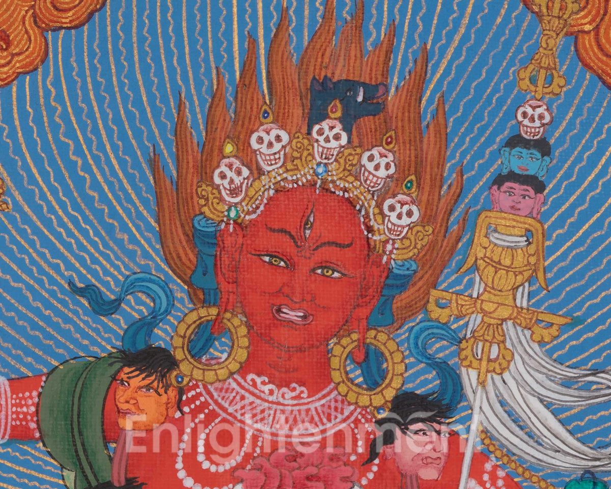 Vajravarahi Sacred Thangka | Dorje Phagmo Art | Represents Inner Awakening and Transformation