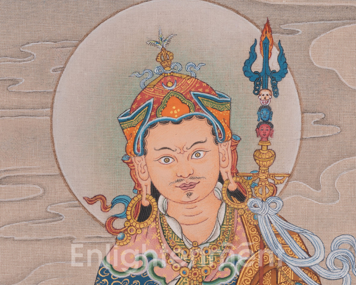 Traditional Guru Rinpoche Art | The Lotus-Birth | Second Buddha