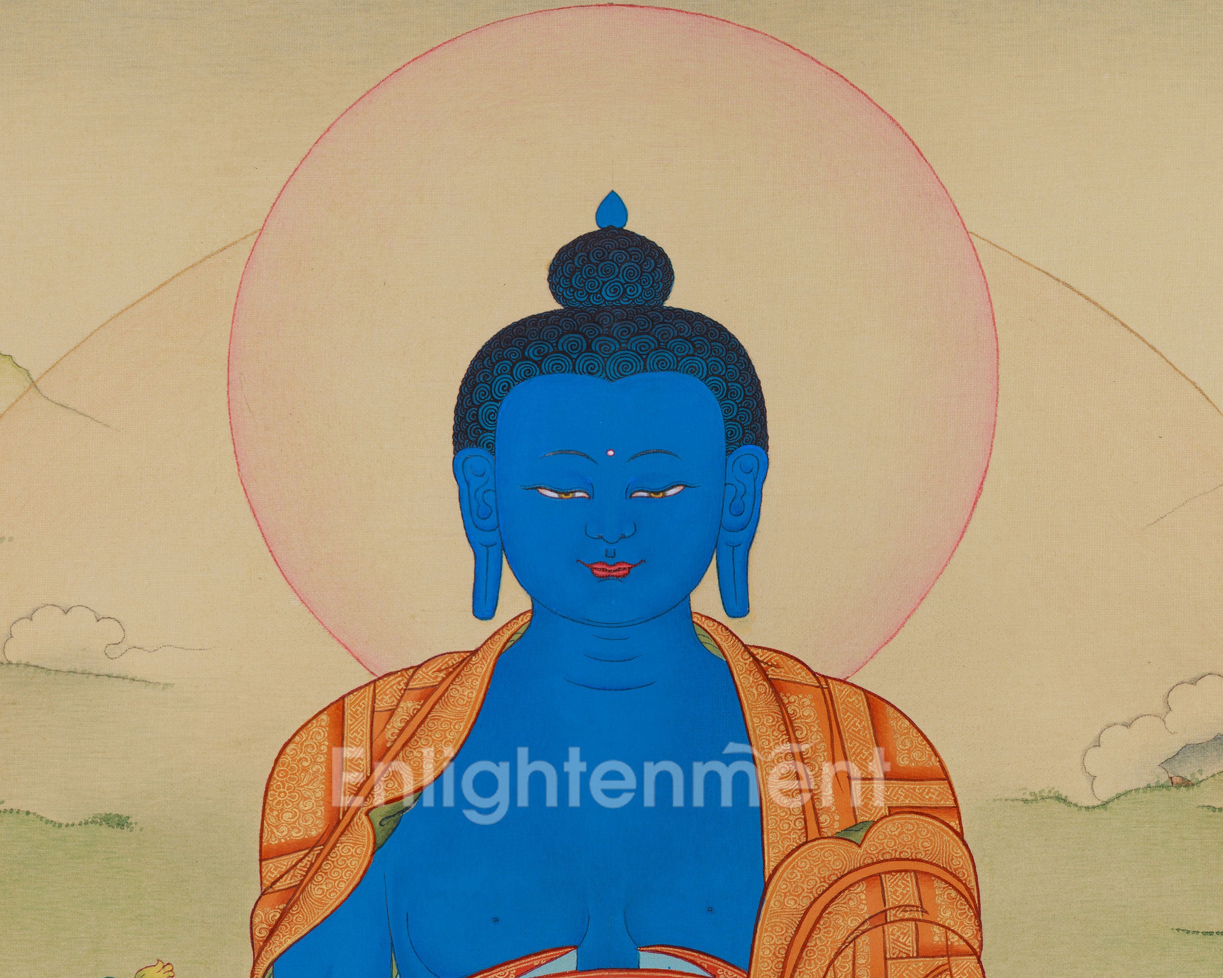Buddha for Health, Medicine Buddha Thangka | Bhaisajyaguru Artwork