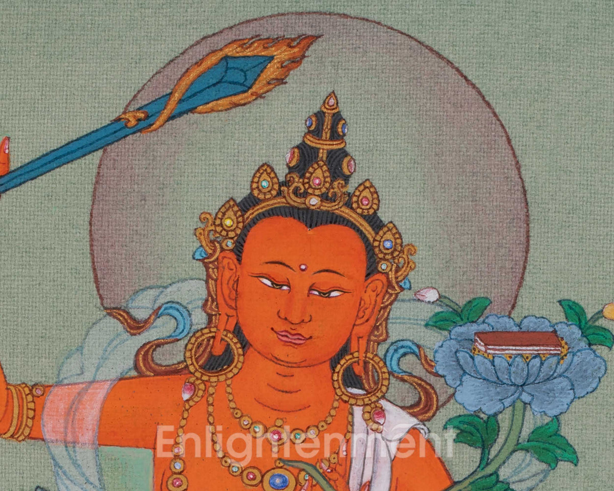 Manjushri Tibetan Art | Bodhisattva Of Supreme Wisdom