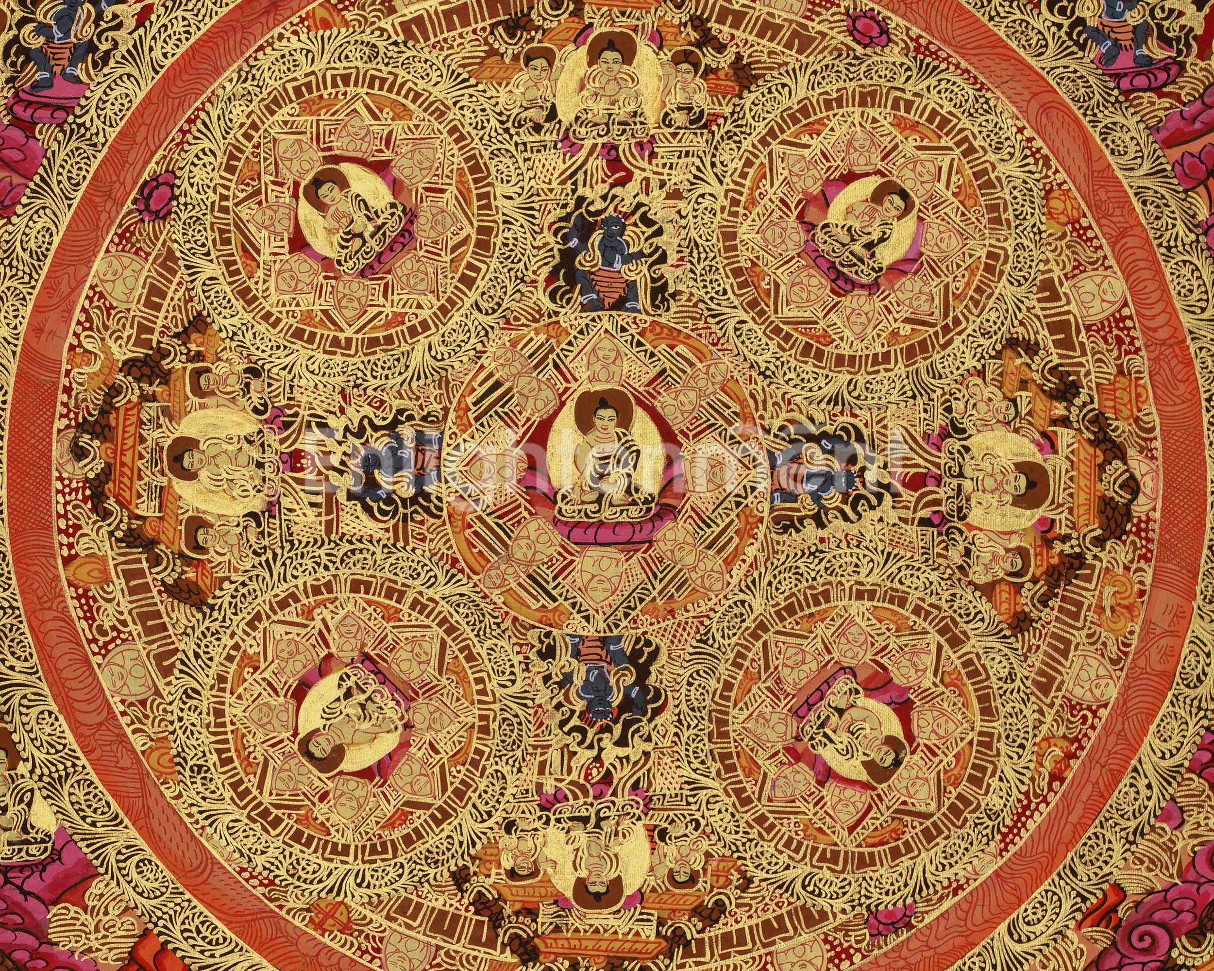 Himalayan Buddha Mandala | Spiritual Awakening Artwork | Buddhist Symbolism