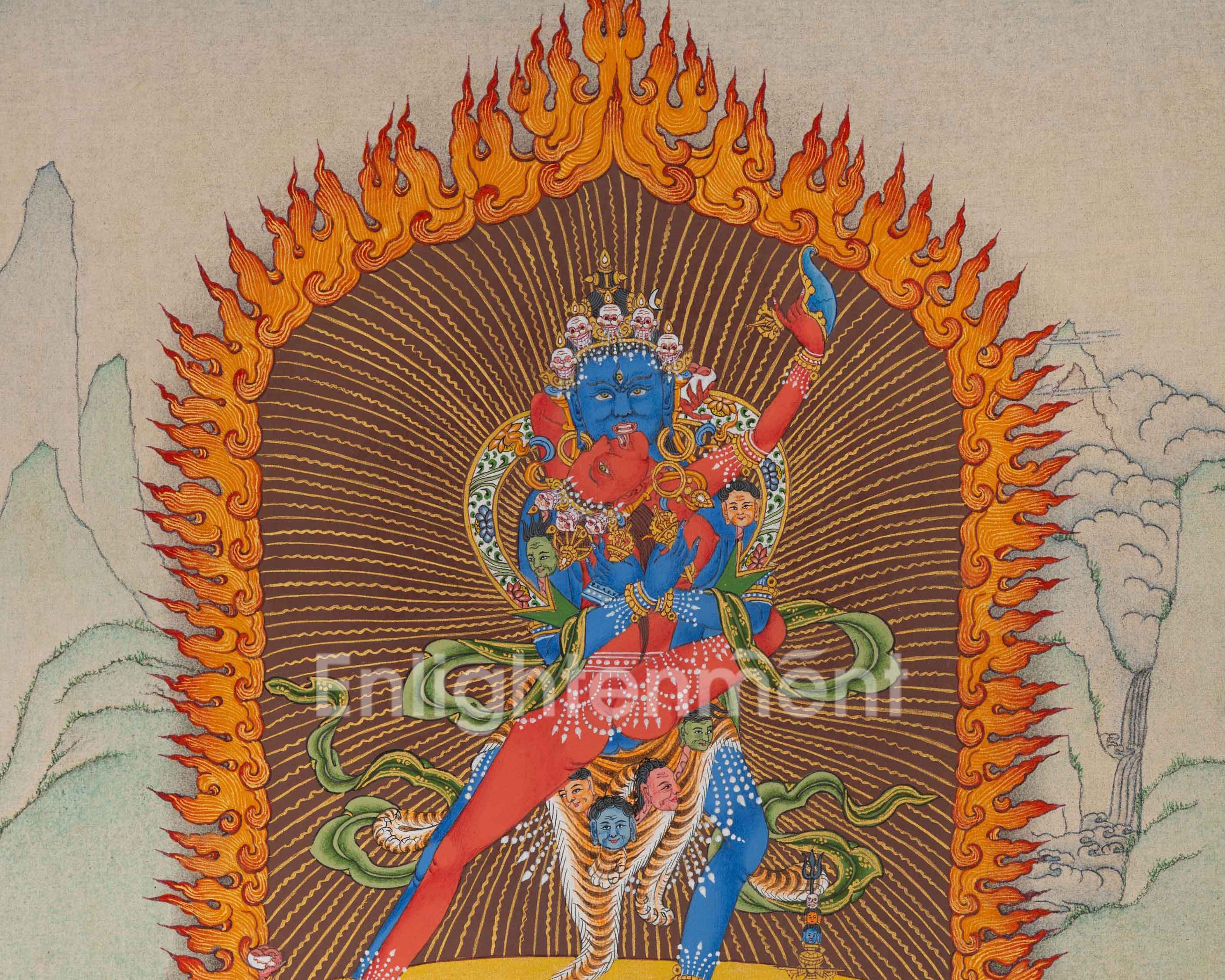 Chakrasamvara Thangka | Traditional Thangka For Meditation | Wall Decors