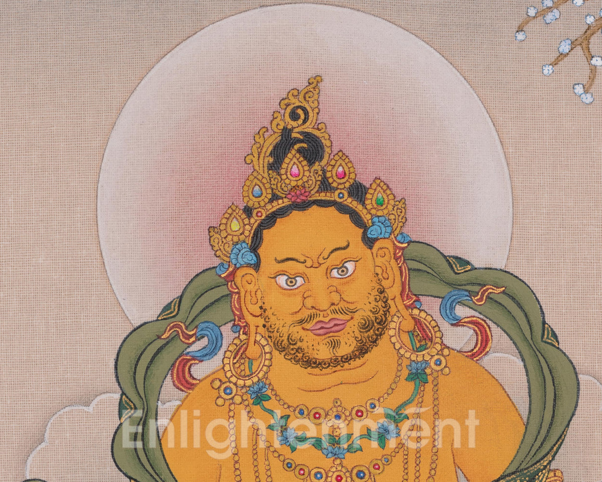Dzambhala Meditation Artwork | Buddhist Deity of Wealth, Prosperity, and Generosity