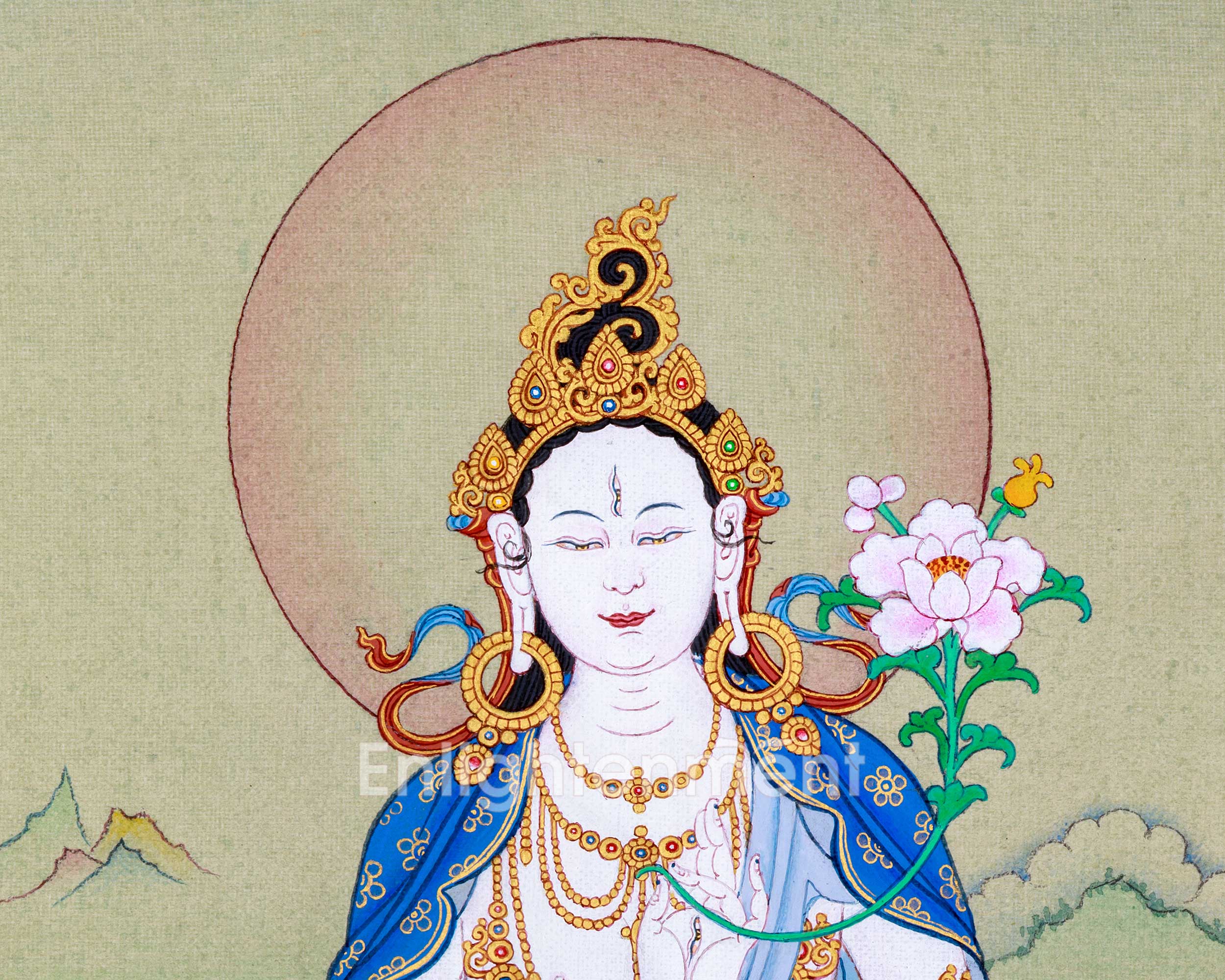 High Quality White Tara Thangka