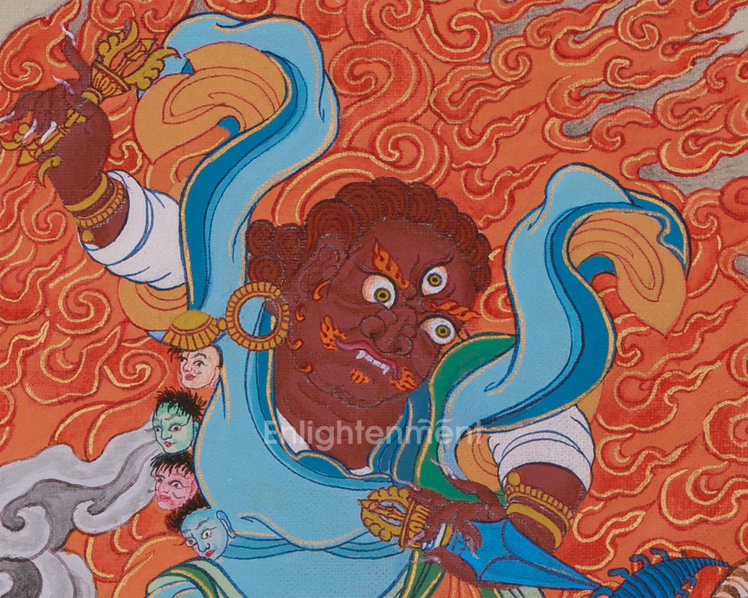 Dorje Drolo Thangka | Wrathful Manifestation of Guru Rinpoche | BROCADE