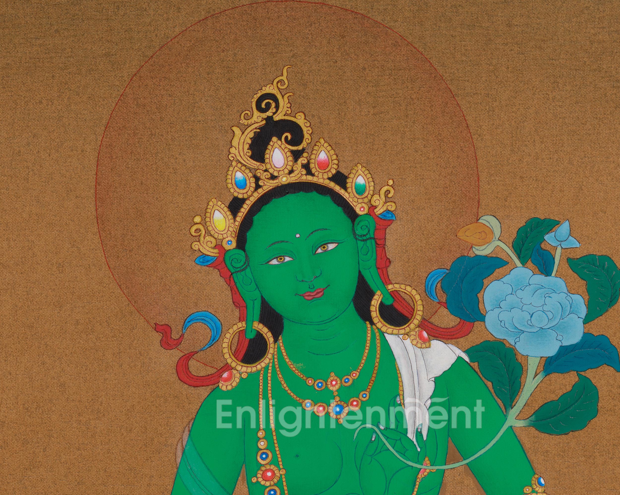 Divine Art Of Green Tara | A Vision of Serenity and Power | Meditation Altar