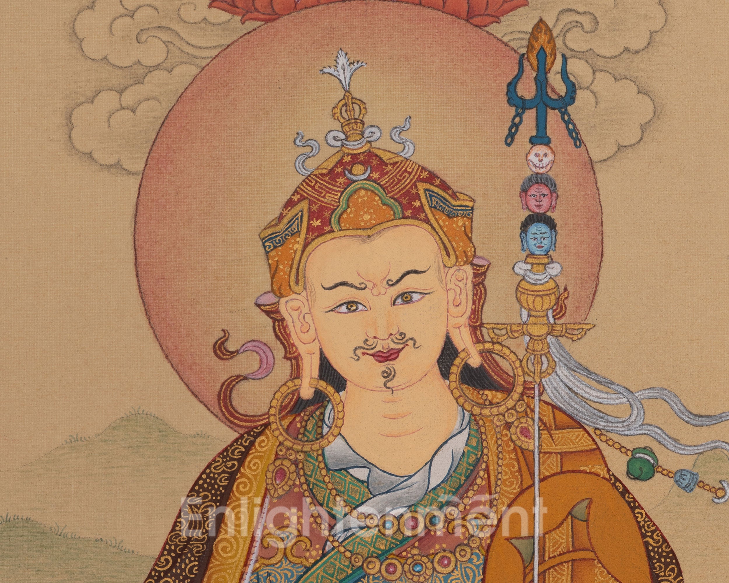 Guru Rinpoche Vajrayana Art | Second Buddha | Lotus-Born Master