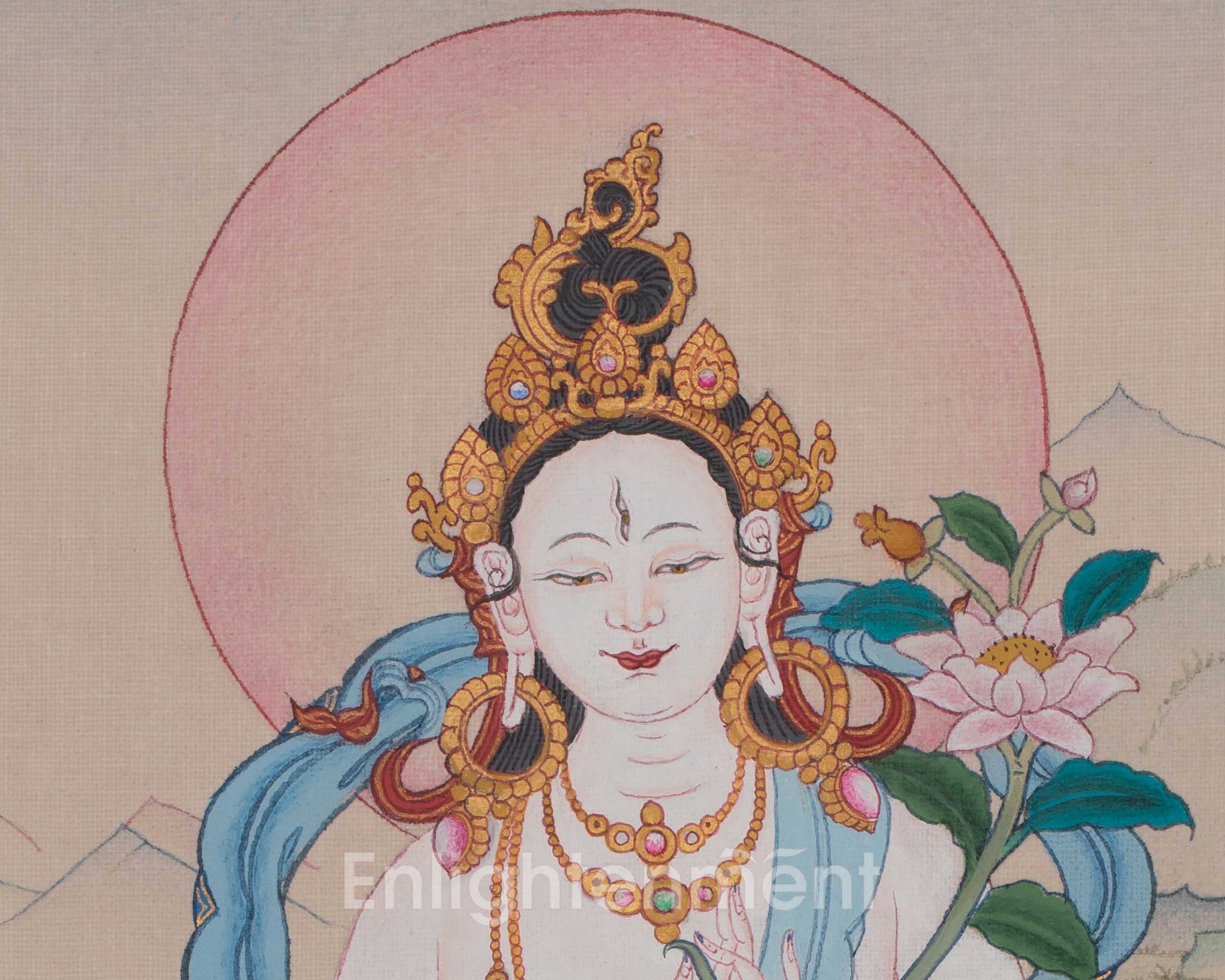 Goddess White Tara Artwork | Healing, Compassion, and Longevity | Sita Tara