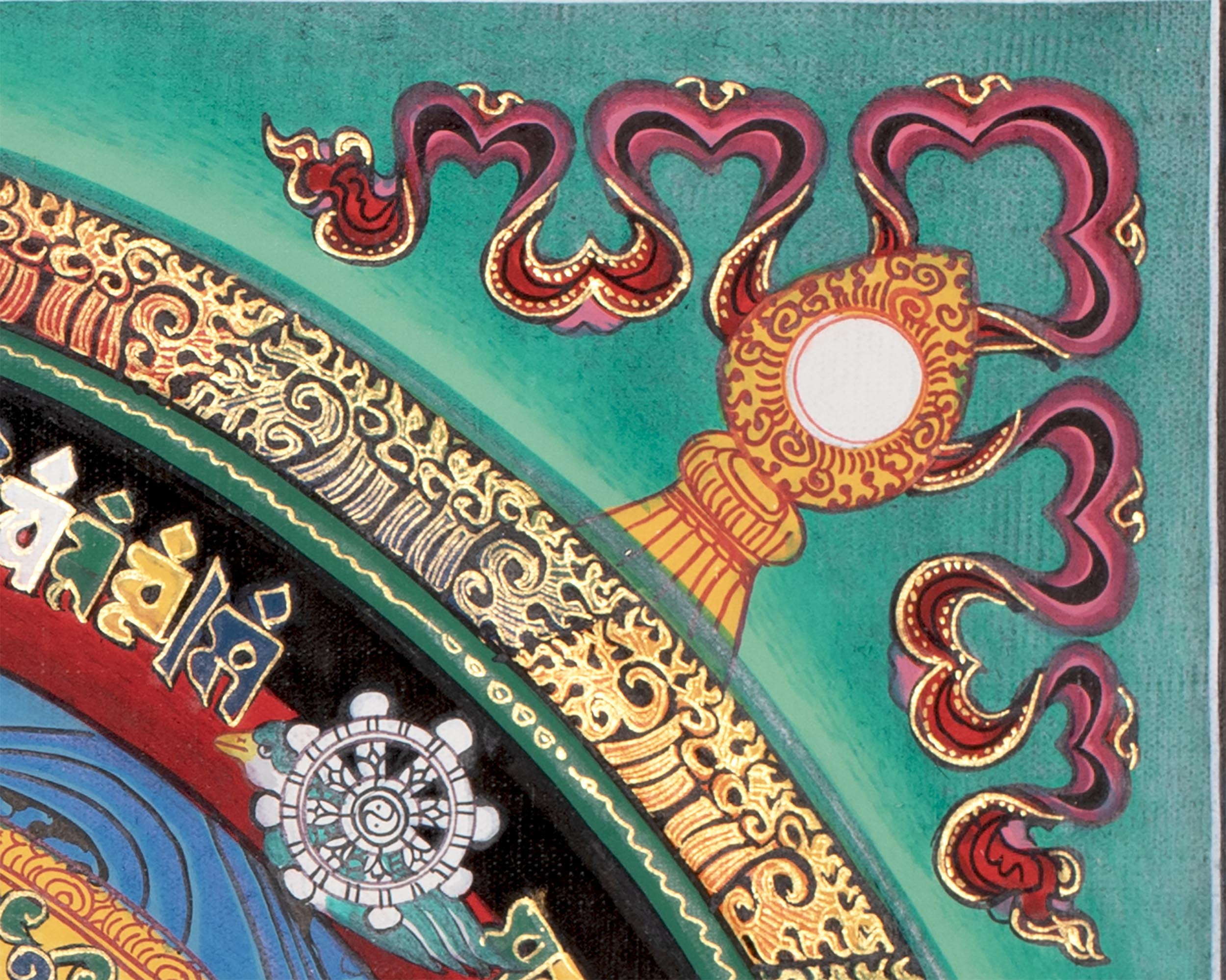 Religious Kalchakra Mandala | Thangka Art From Nepal | Wall Decors