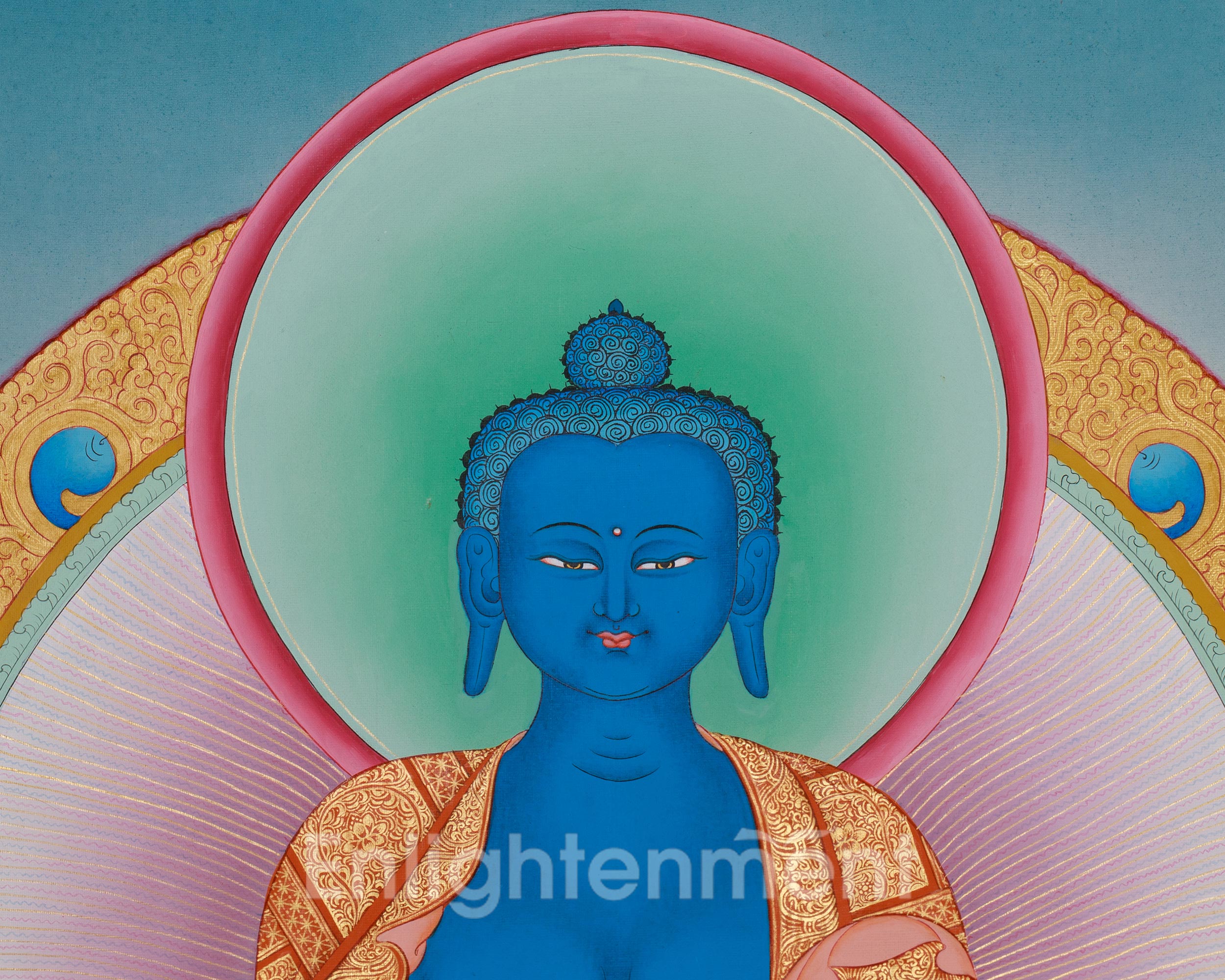 Sacred Mitrupa Thangka | Akshobhya Buddha | Prominent Deity in Tibetan Buddhism