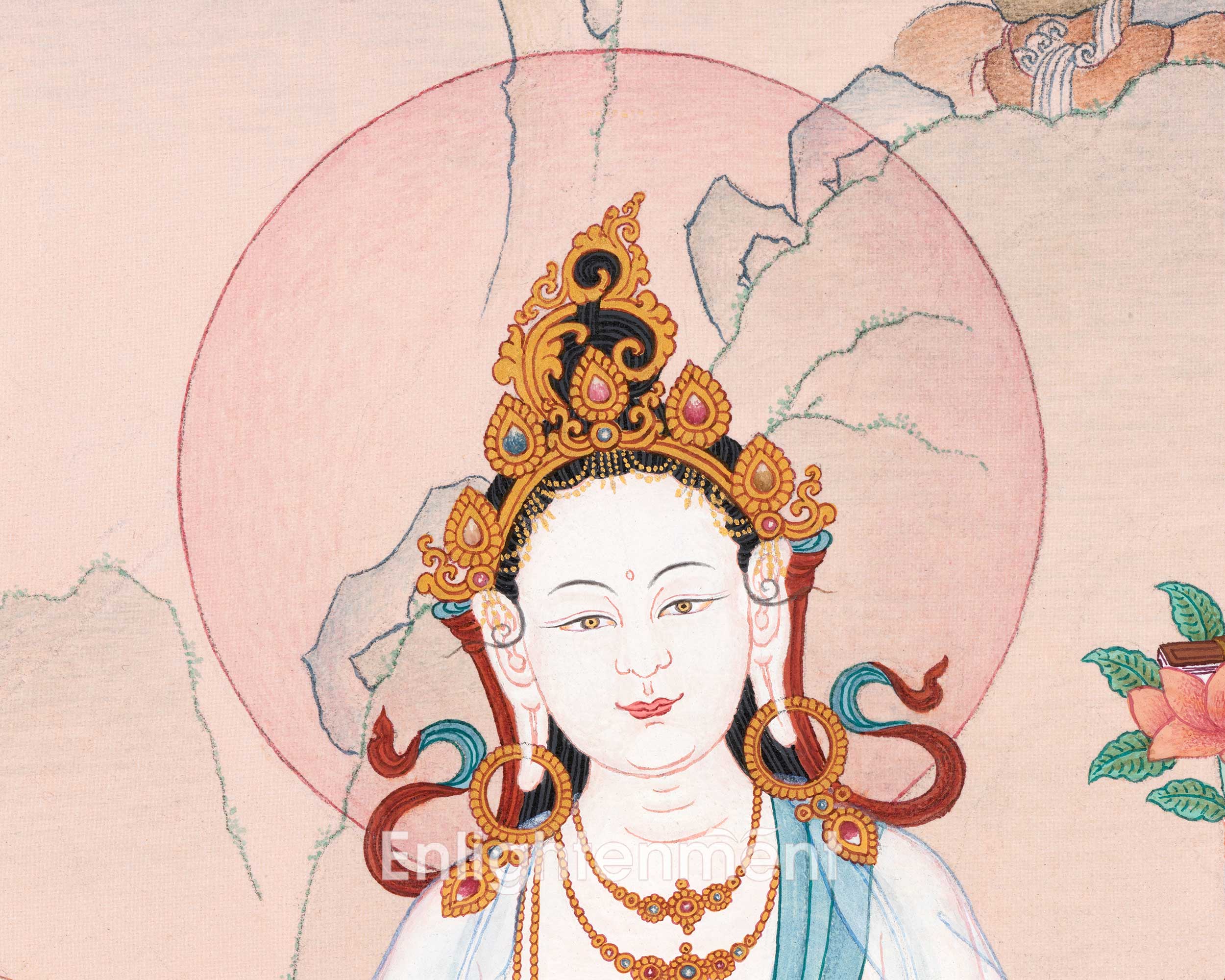 Mahasanti Tara | 21 Tara of Surya Gupta Thangka