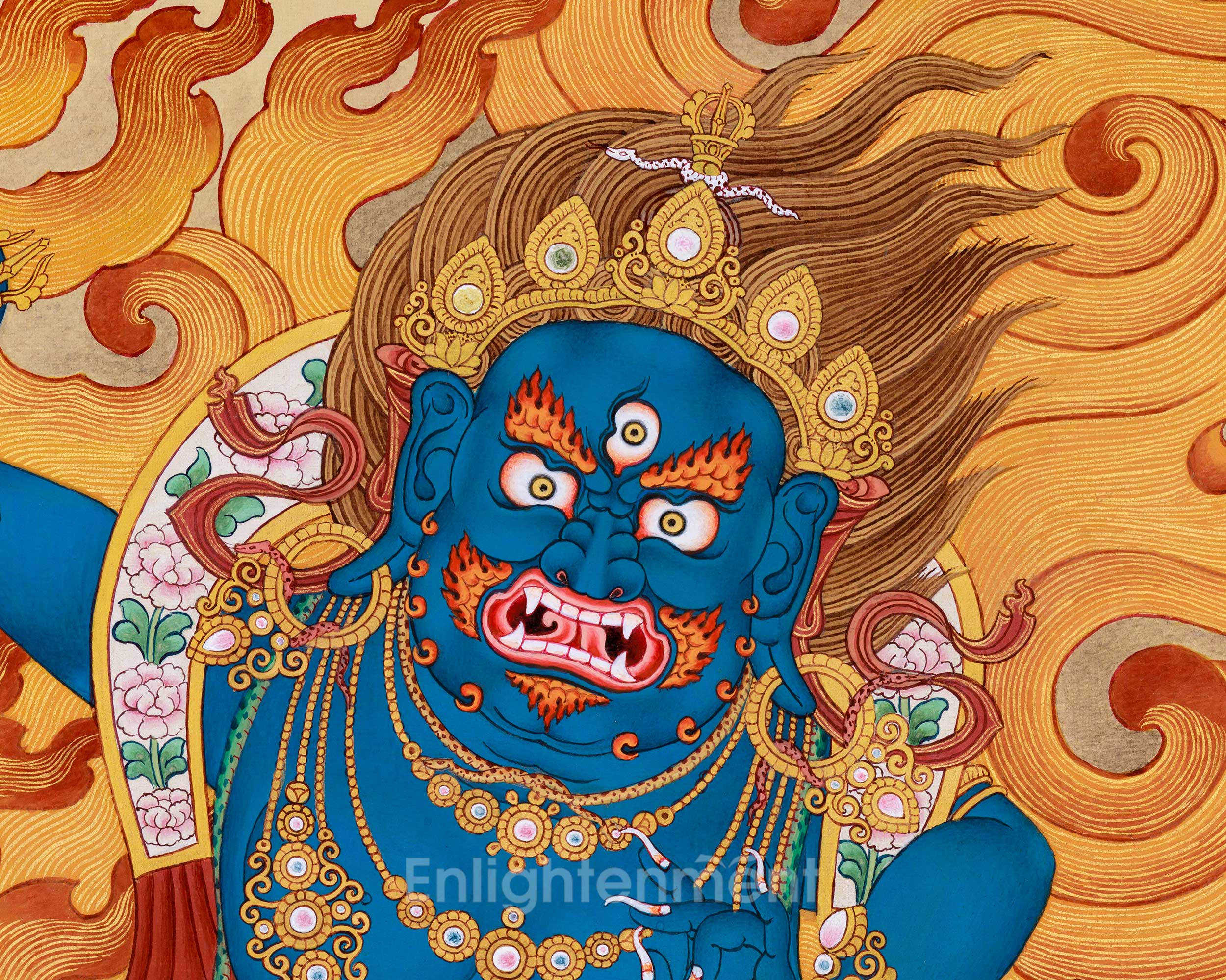 Feirce Power, Wrathful Compassion Vajrapani Thangka