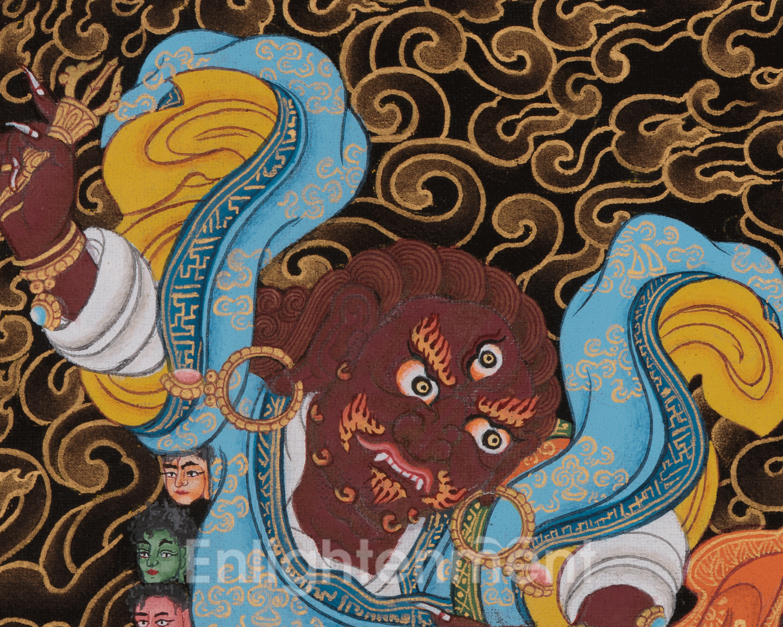 Tibetan Dorje Drollo Thangka | Wrathful Form of Guru Rinpoche | Vajrayana Deity