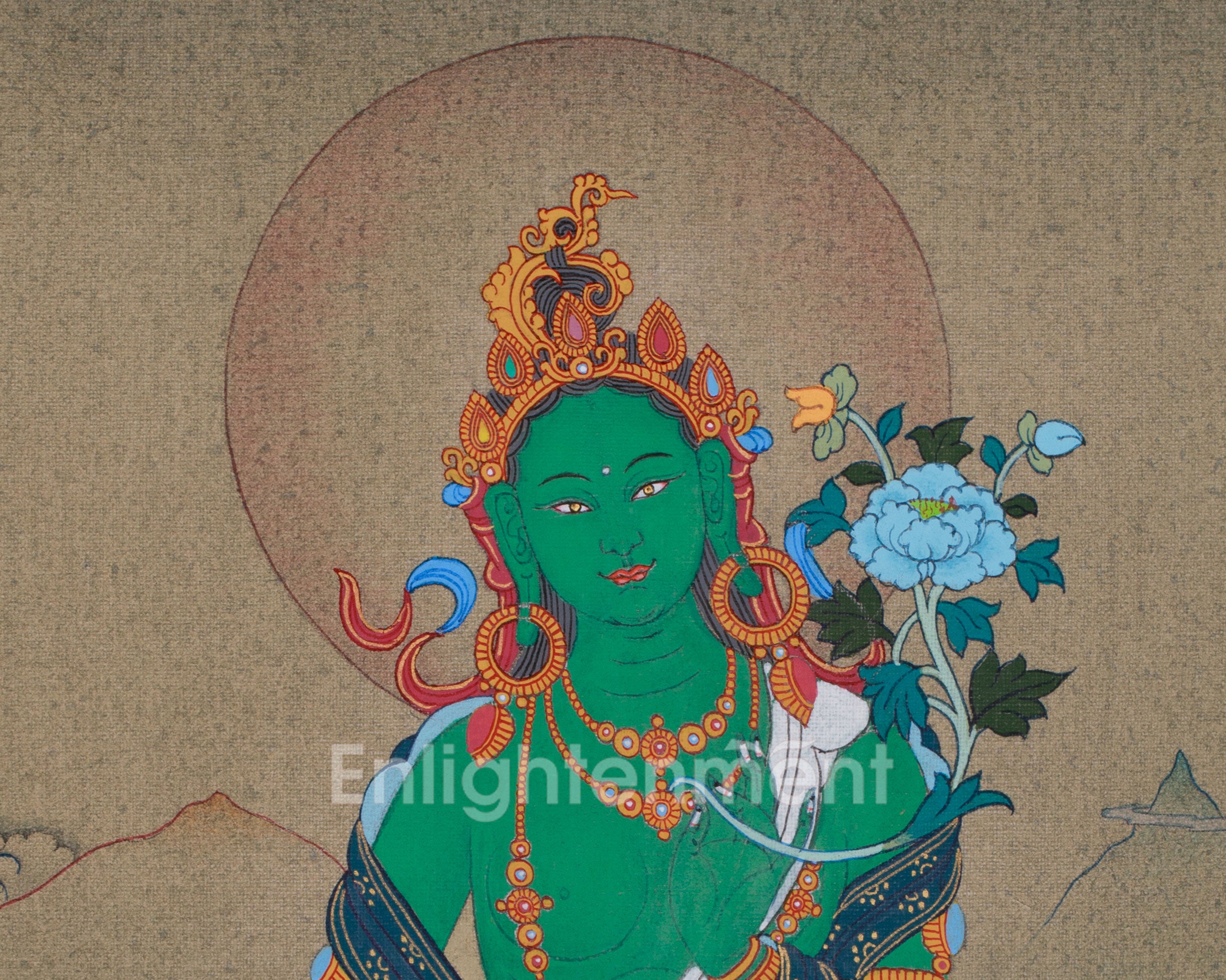 Sacred Green Tara Buddhist Art | Swift Savior & Protector