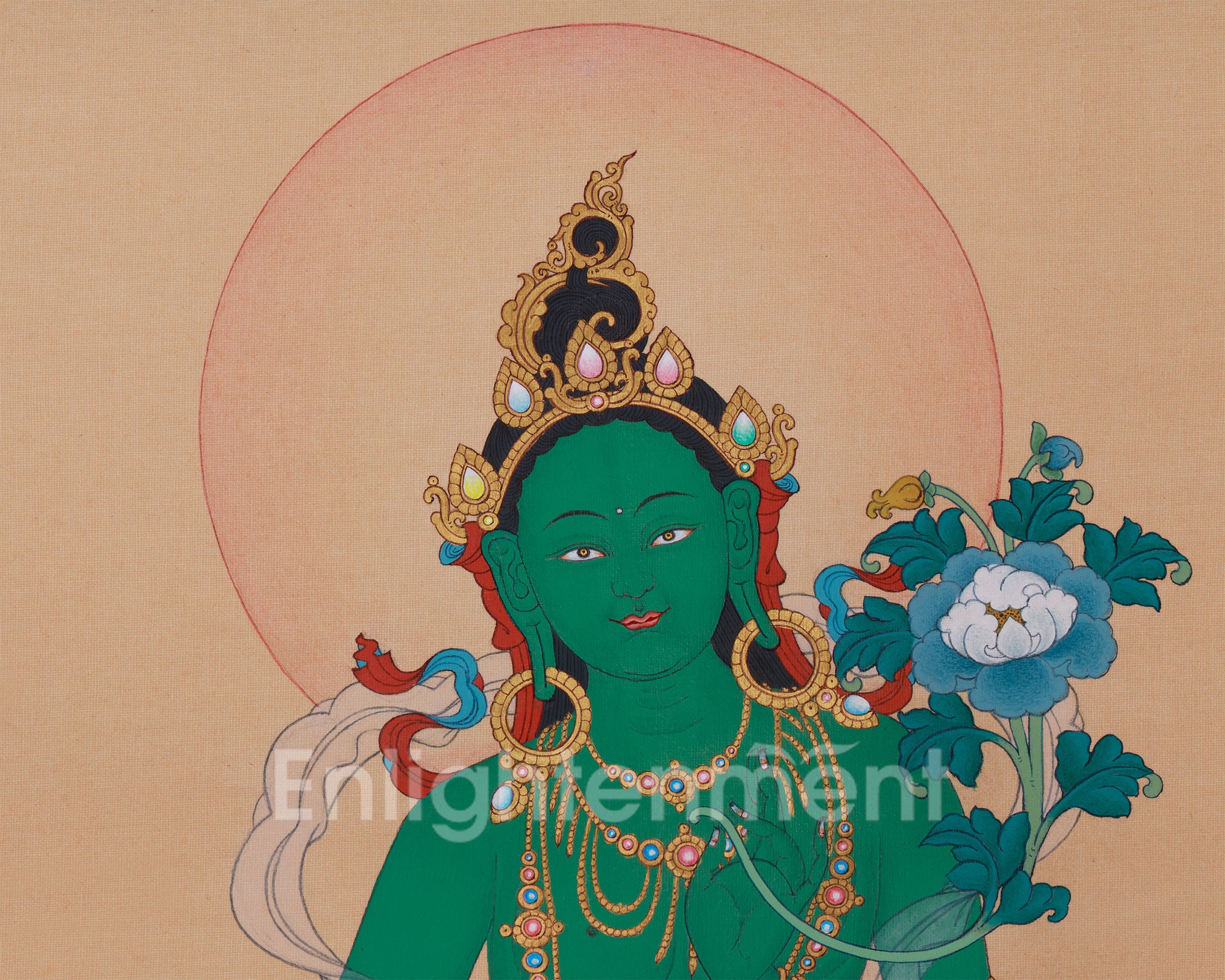Female Buddha, Arya Tara Thangka | The Swift Liberator of Beings