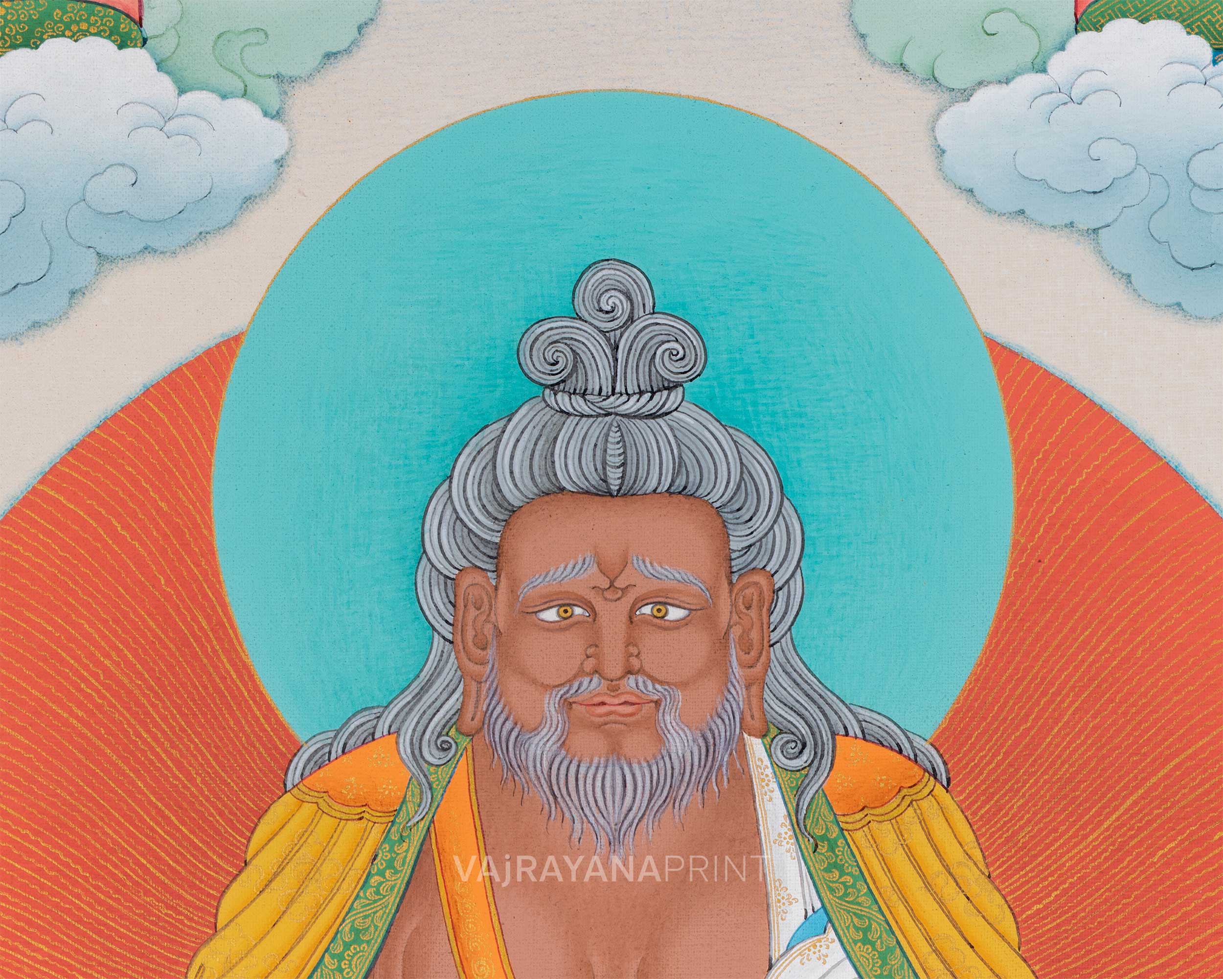 Thangtong Gyalpo Thangka Print | Buddhist Master | Giclee Canvas Print