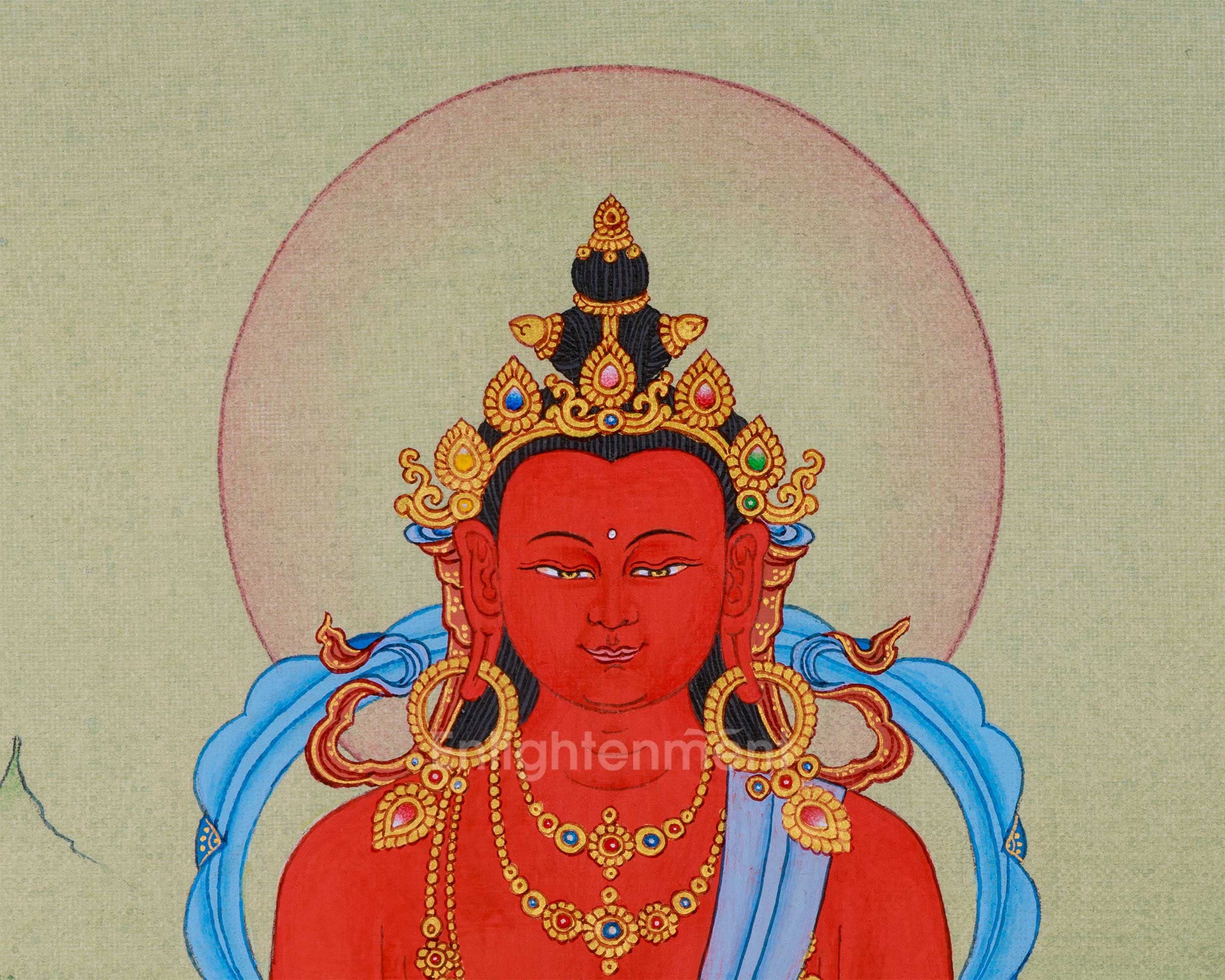 Exceptionally Serene Amitayus Thangka