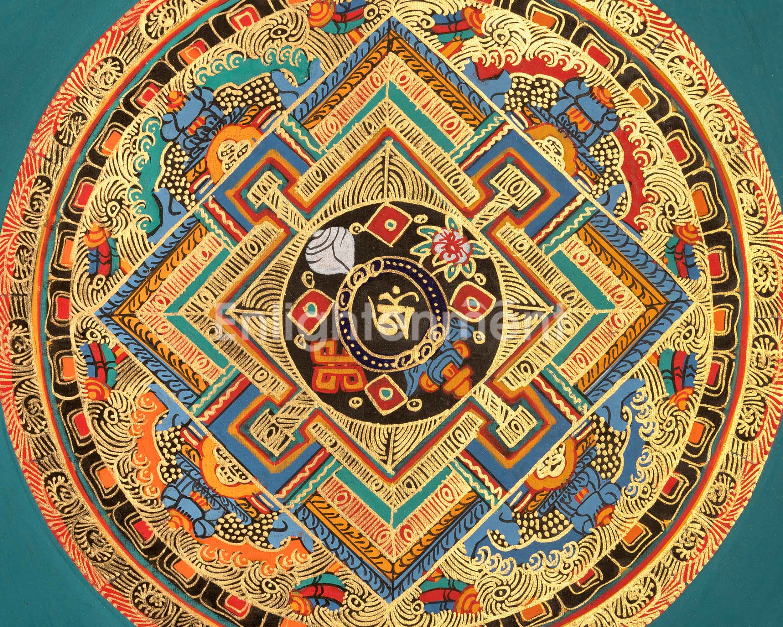 Om Mandala Artwork | Vibrant Symbolism for Inner Peace & Enlightenment