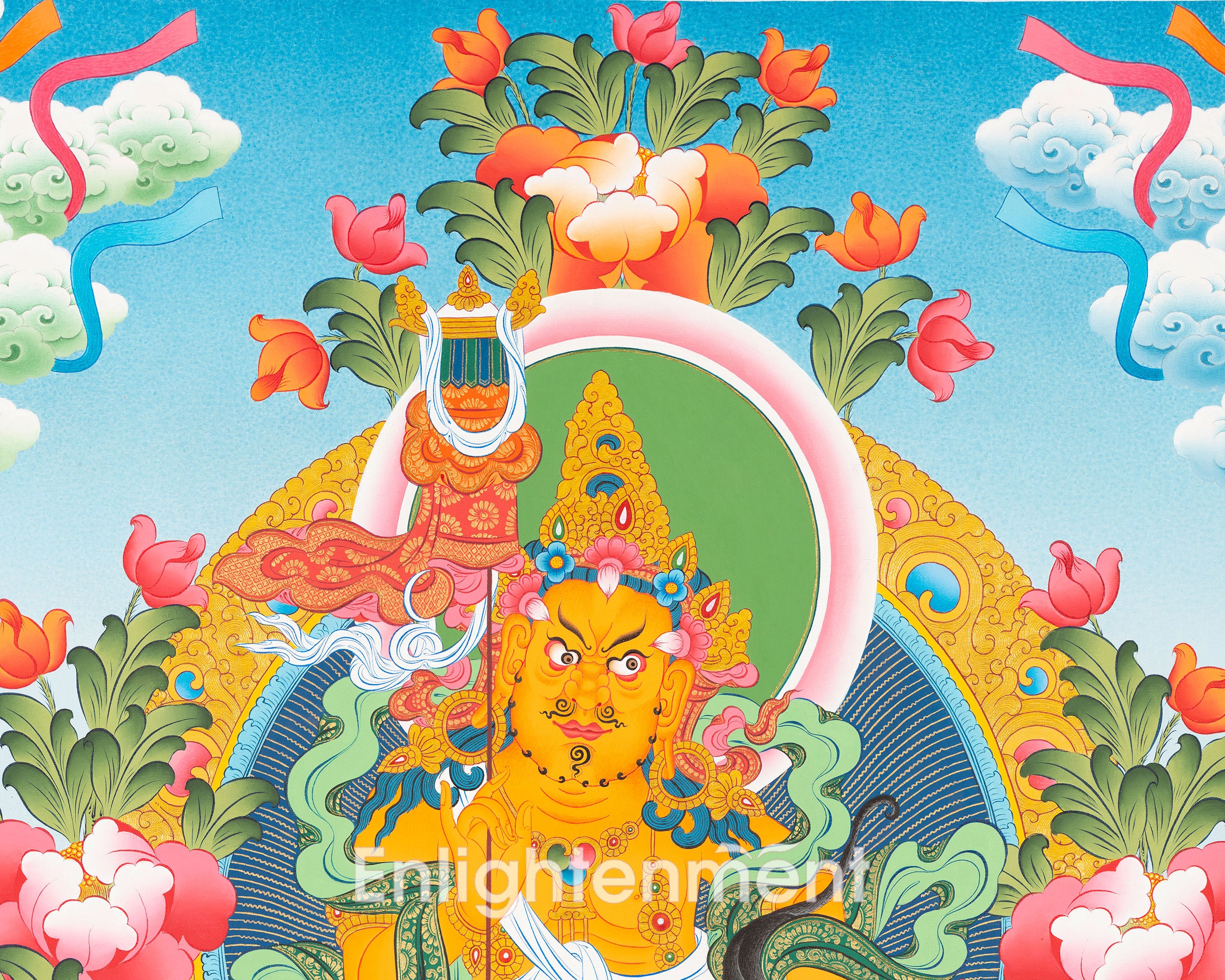 Dharmapala King Namtoshe Thangka | Protector Deity of Tibetan Buddhism