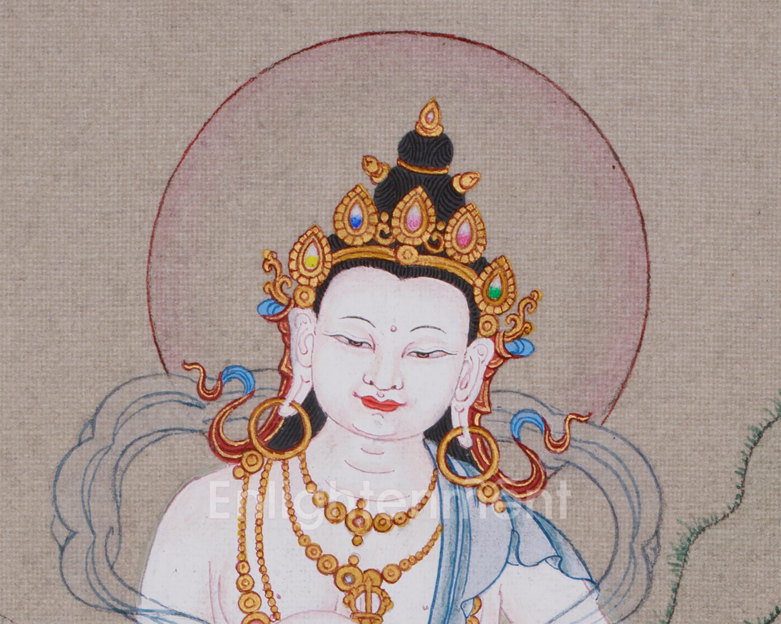 Primordial Buddha Vajrasattva | Mini Thangka of Healing and Purification