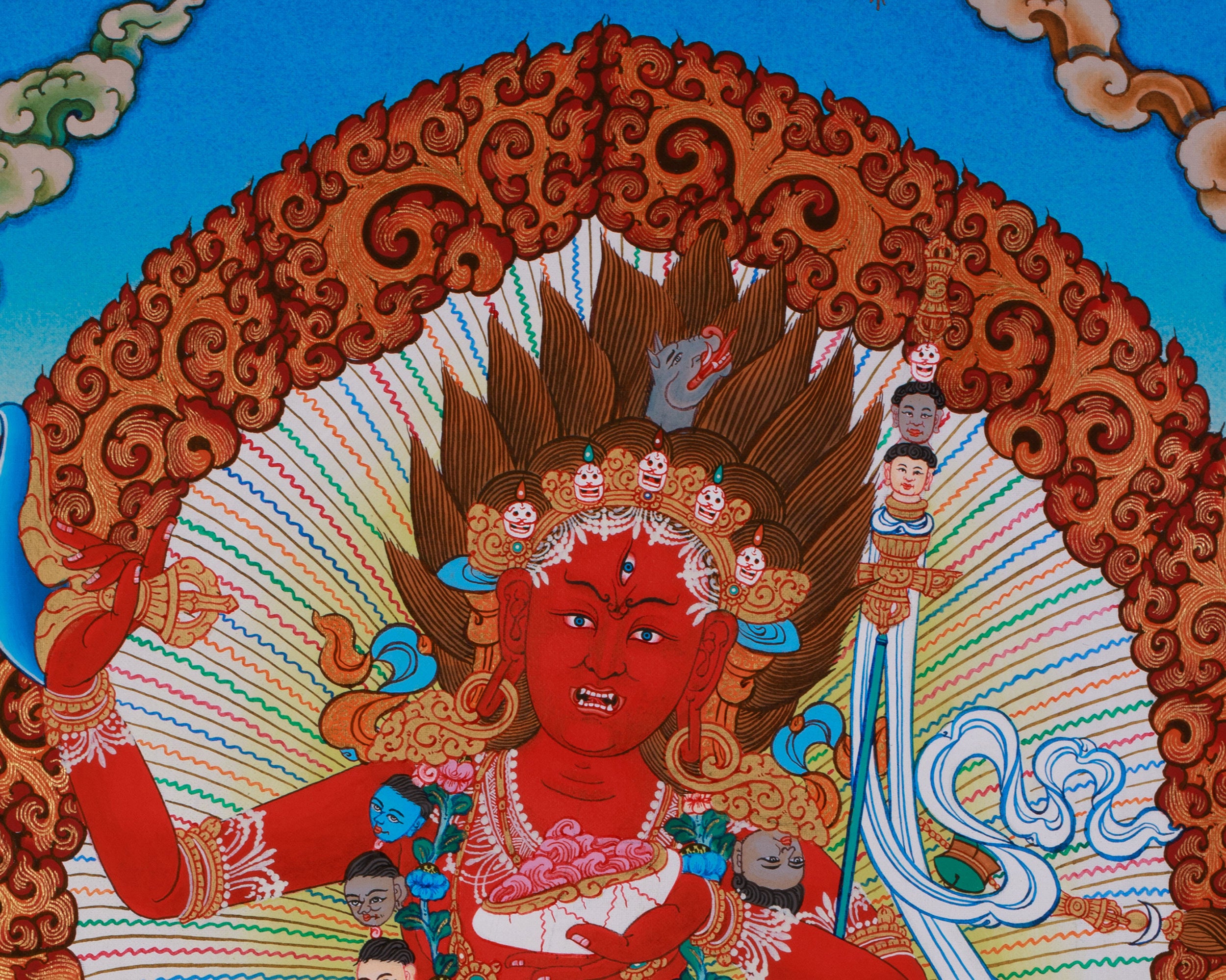 Hand Painted Vajravarahi Thangka | Dorje Phagmo Sacred Painting