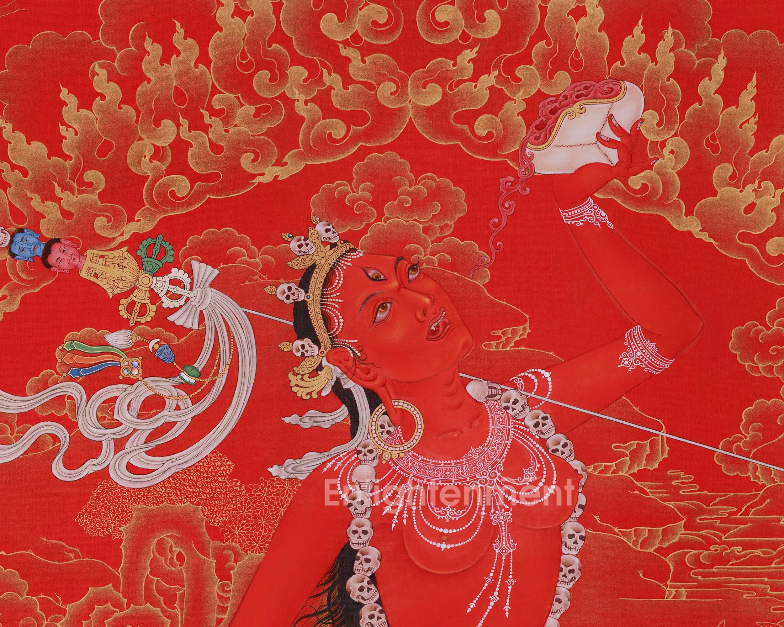 Female Deity Vajrayogini Thangka | The Queen of Dakini