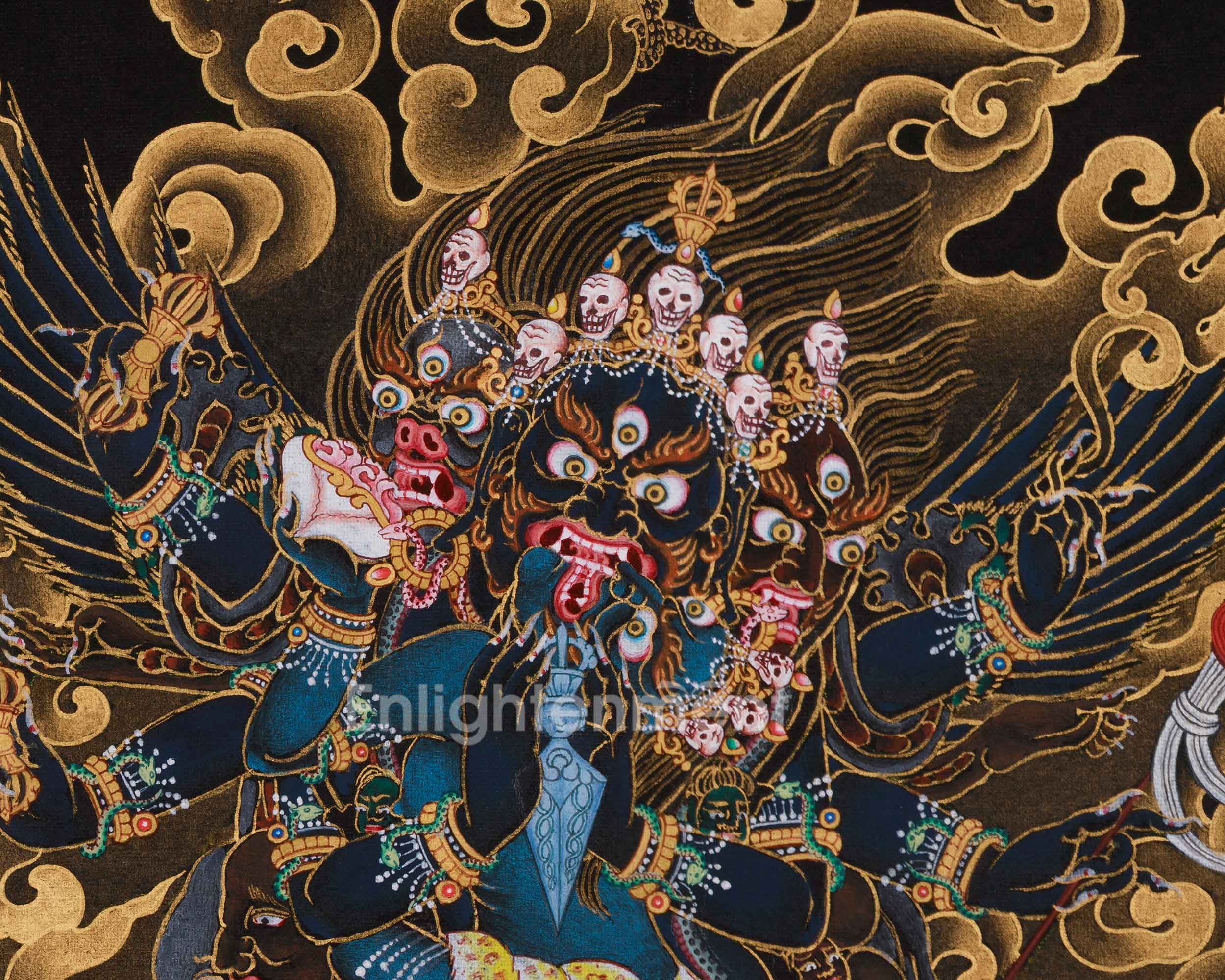 Wrathful Vajrakilaya Thangka | Transmutation of Negativity