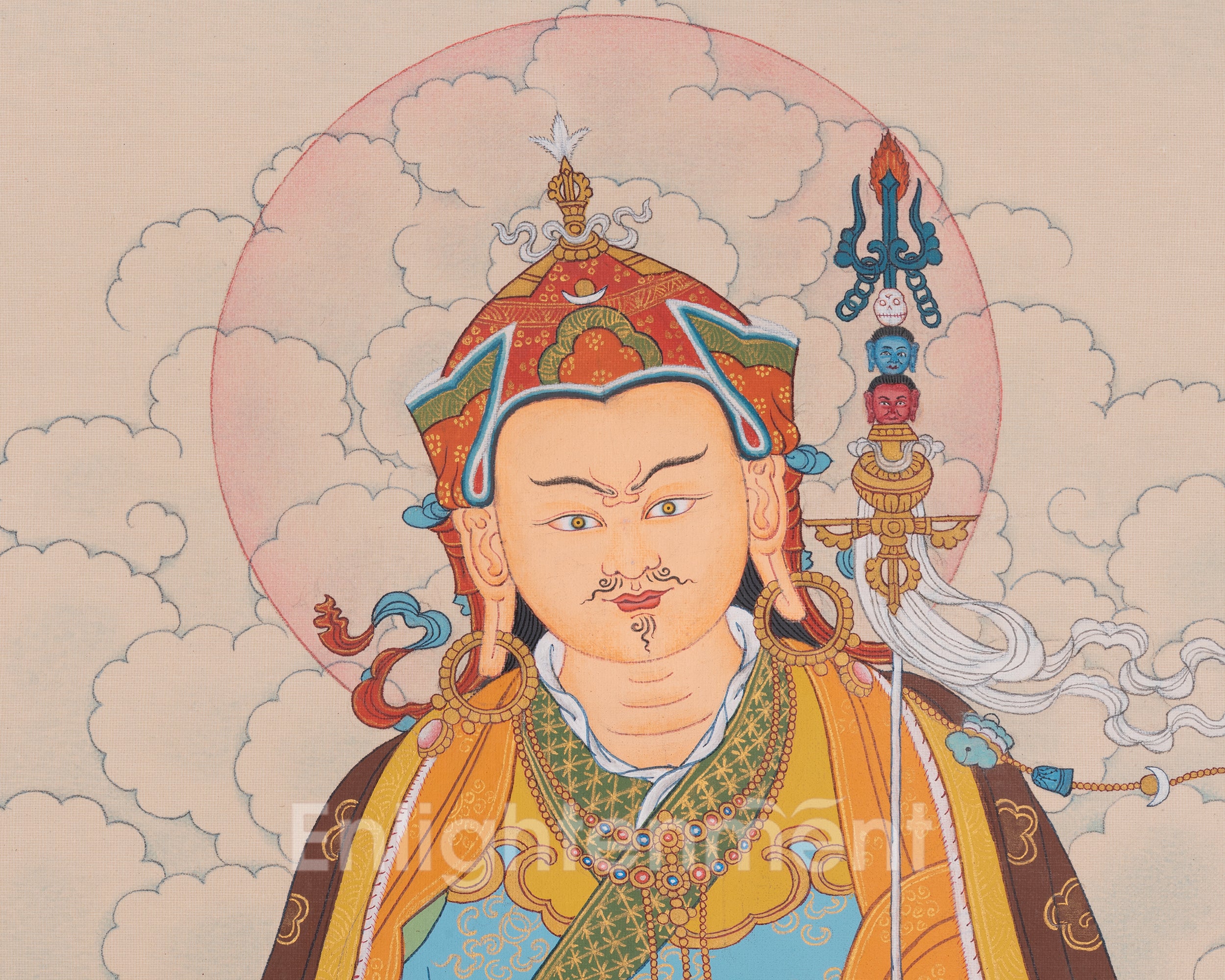 Wisdom Deity Guru Rinpoche Thangka | Precious Master | Second Buddha