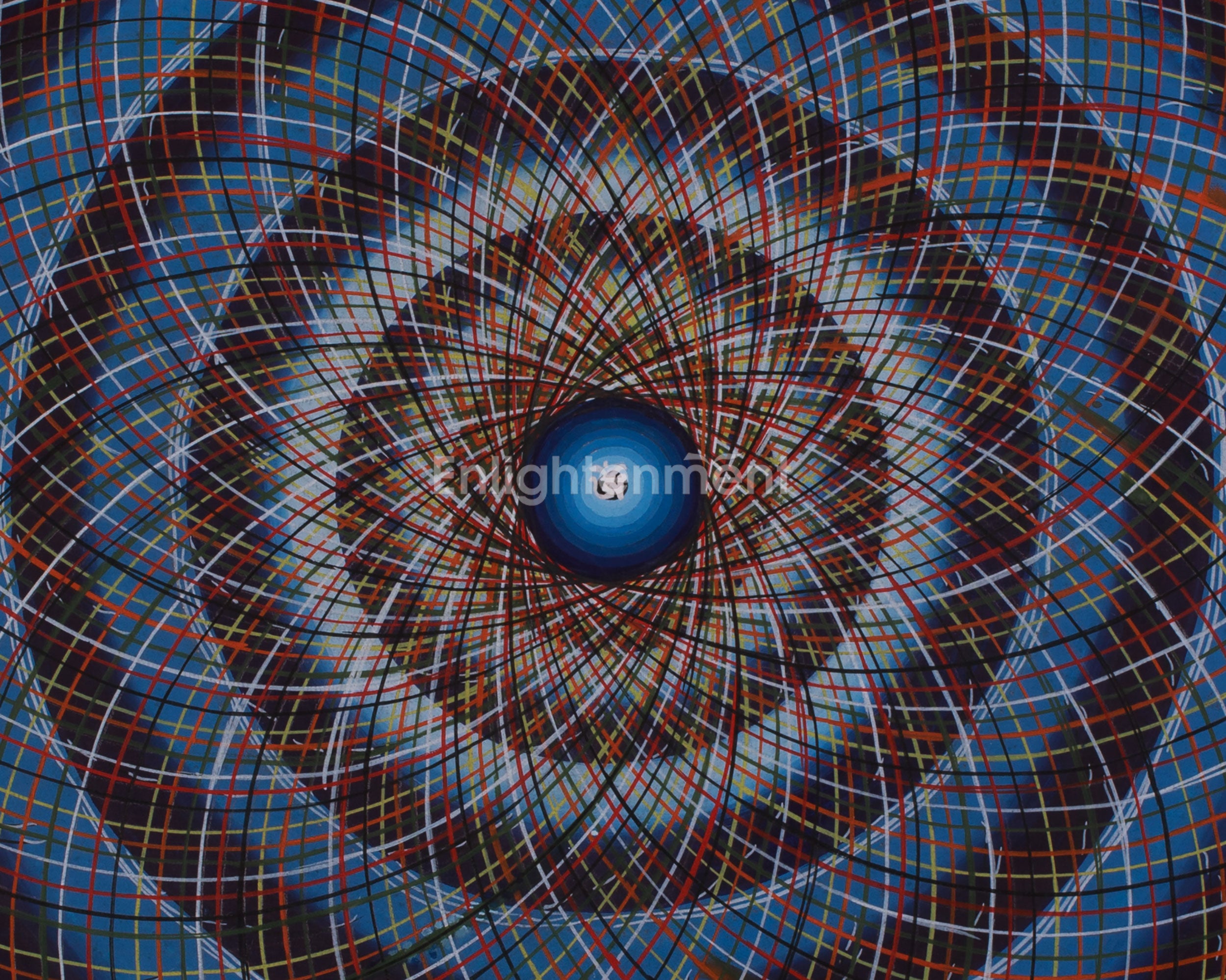 Sacred Hand-Painted Mantra Mandala Art | Wall Hanging | Spiritual Decor