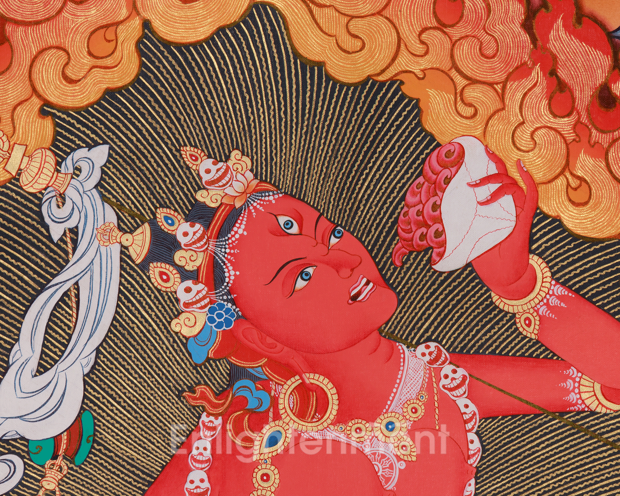 Sacred Vajrayogini Thangka | A Powerful Buddhist Dakini Painting