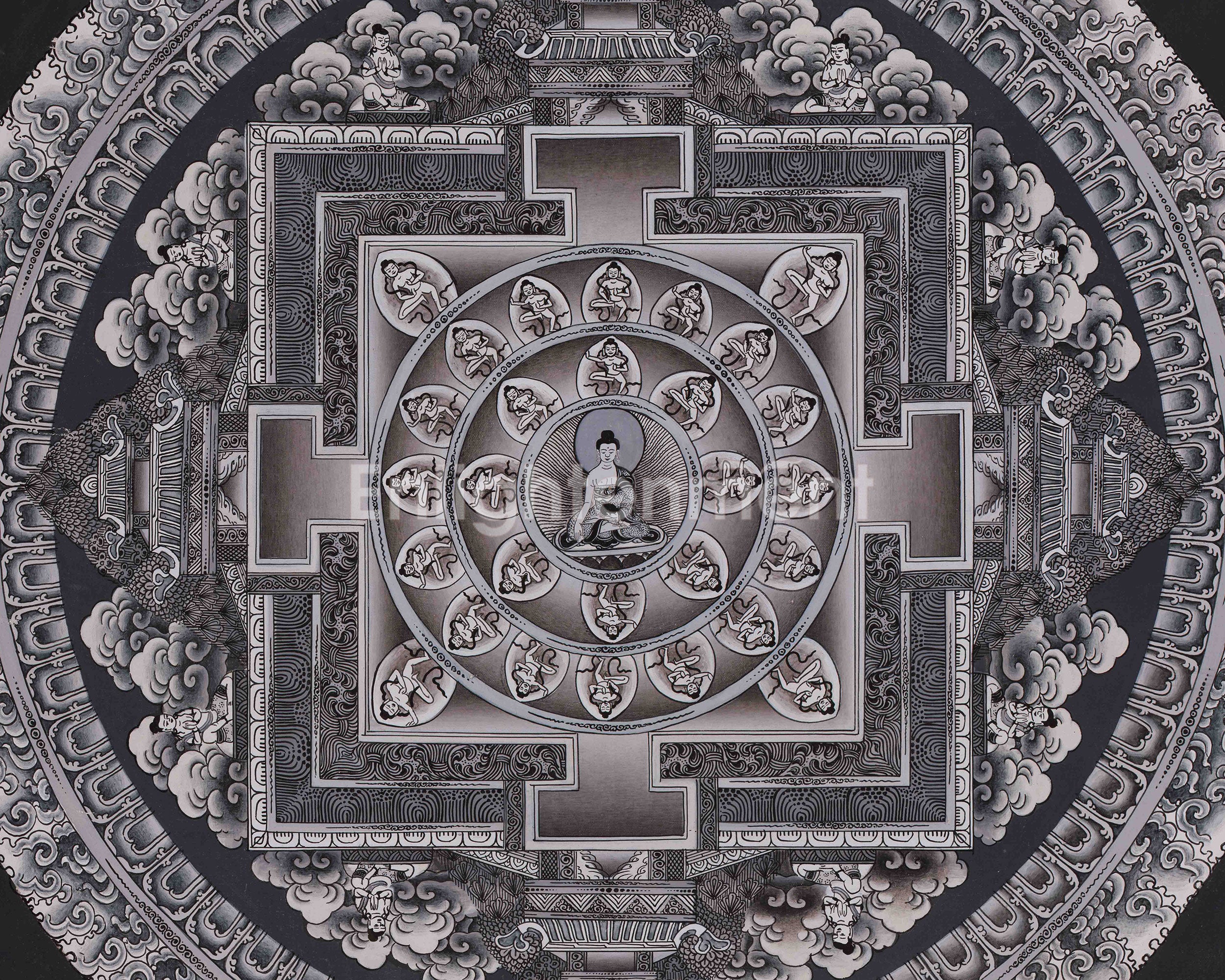 Himalayan Buddha Mandala Art | Symbolizing the Enlightened Universe and Inner Transformation