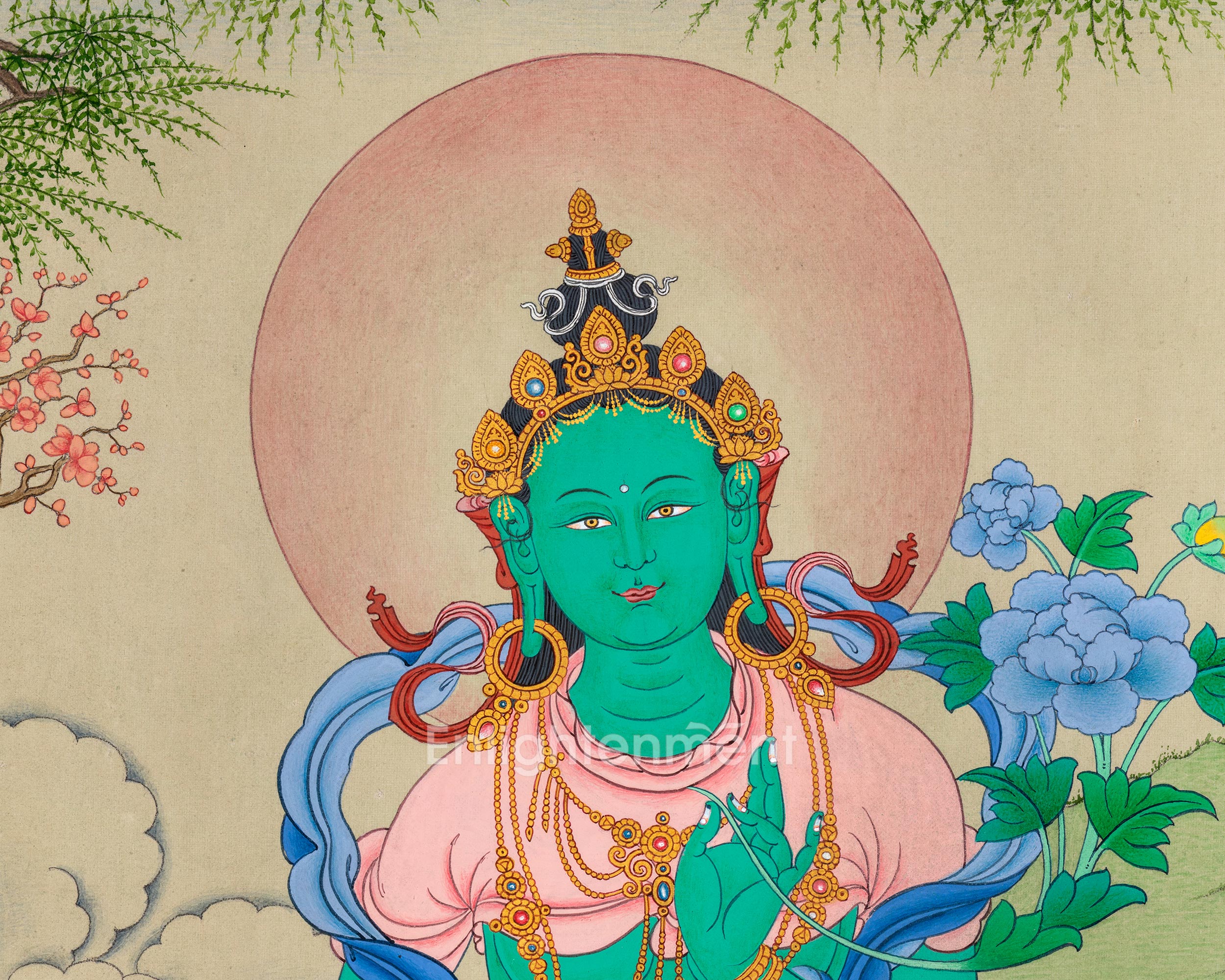 An exquisite Masterpiece: Radiant Green Tara