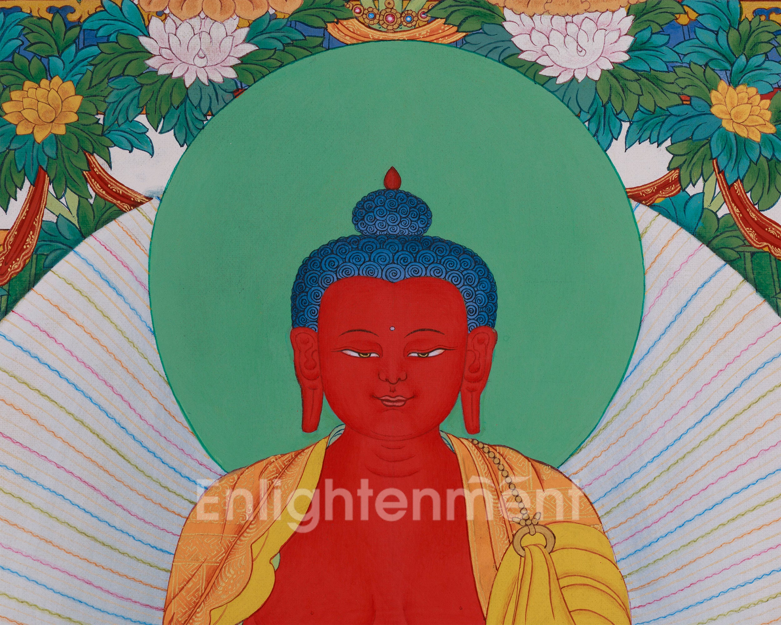 Grand Mahayana Pure Land Painting | Sacred Realm of Amitabha Buddha