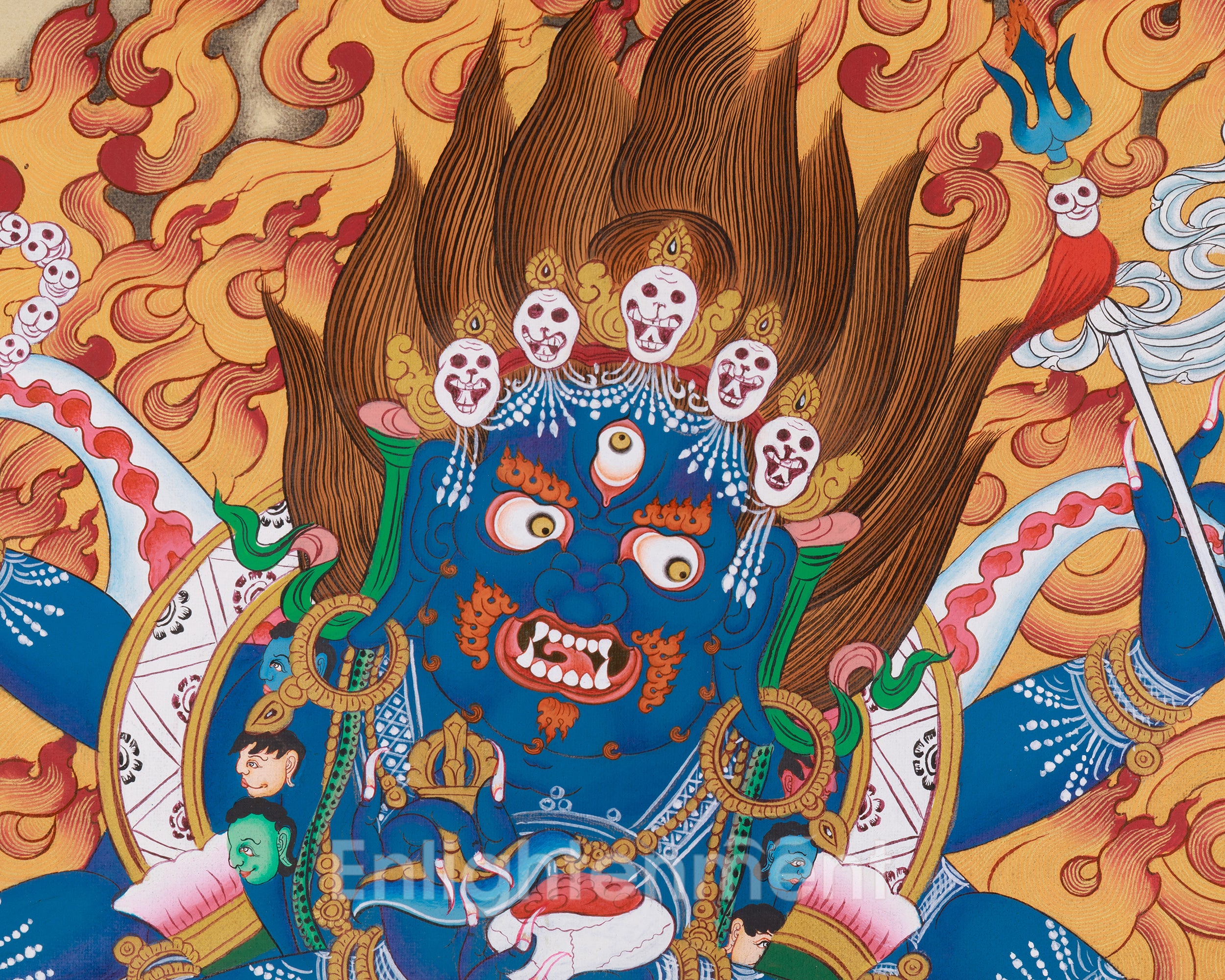 Six-Armed Mahakala Artwork | Wrathful Protector | Compassionate Power