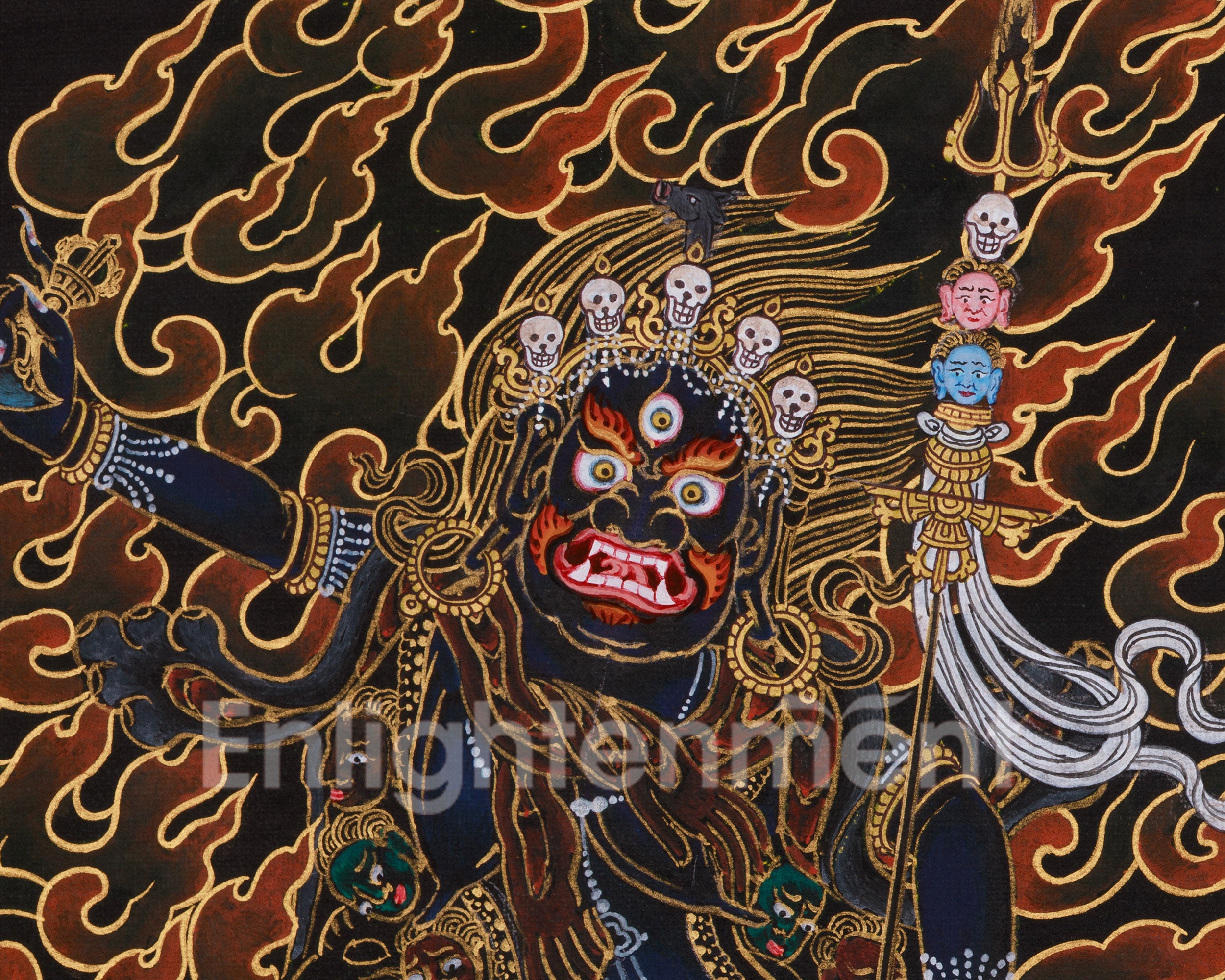 Wrathful Troma Nagmo Thangka | Embodies Transformation and Purification
