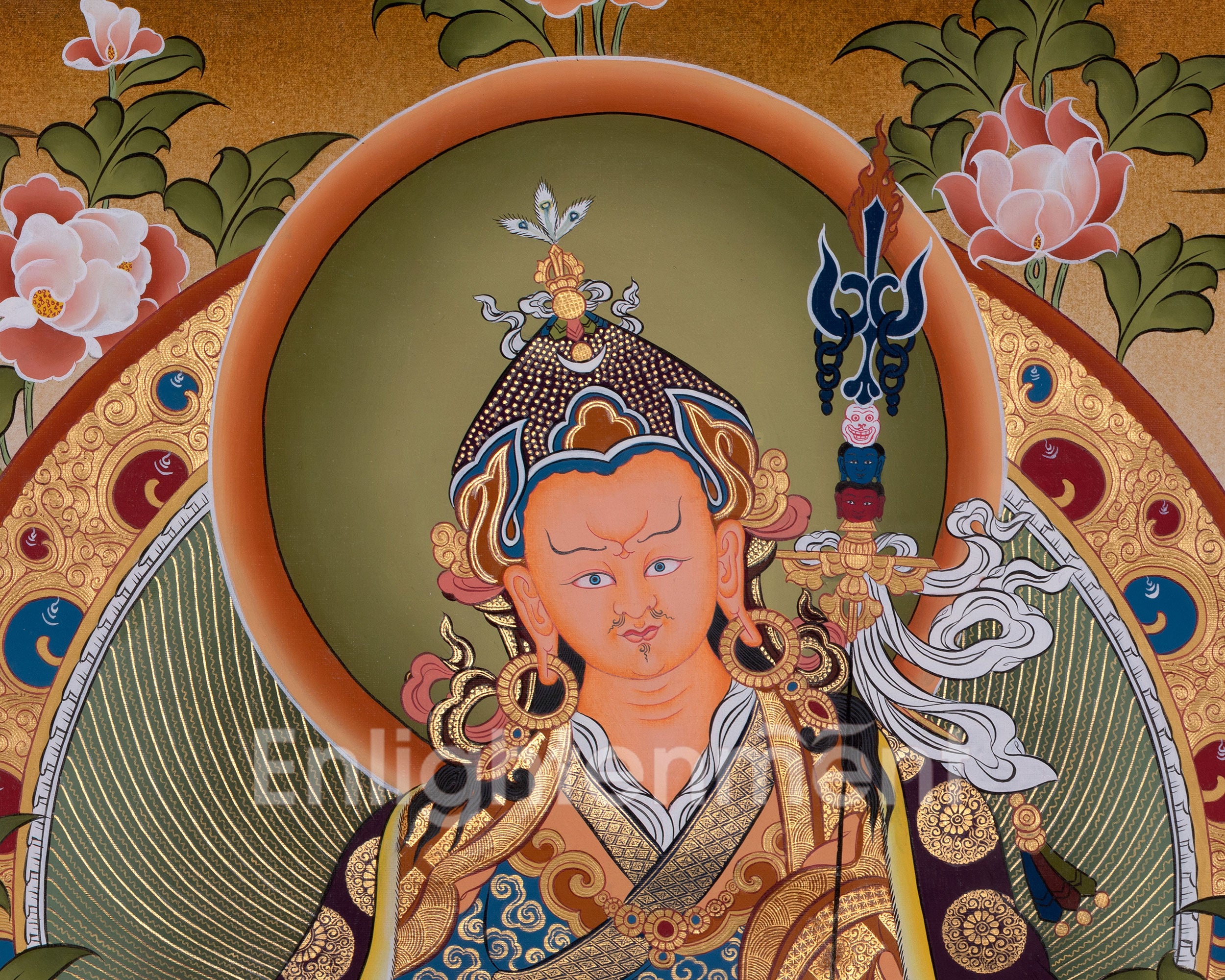 Guru Rinpoche/Guru Padmasambhava Thangka | Tibetan Wall Arts