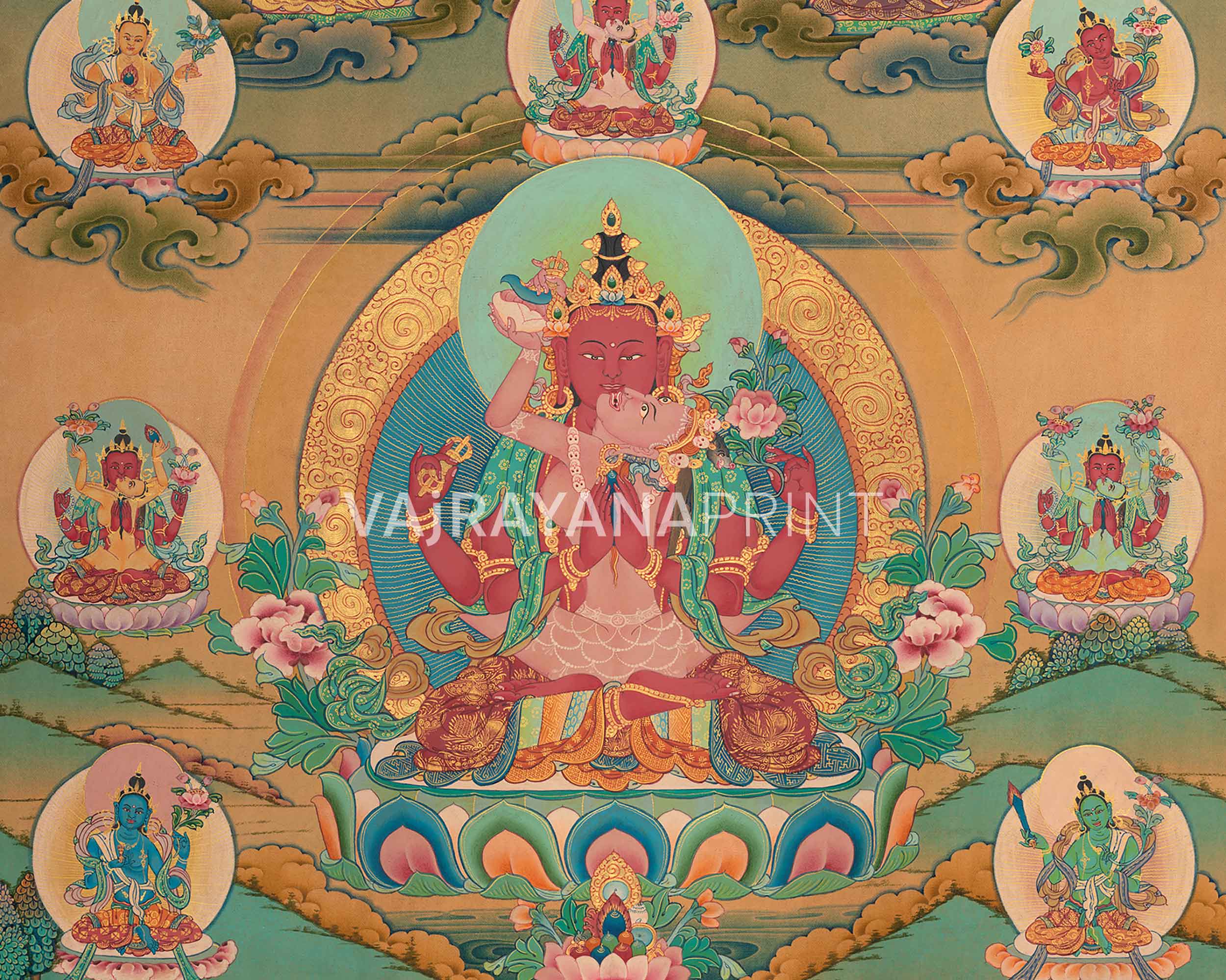 Mount Chenresig | Bodhisattva Art| Buddhist Wall Decor