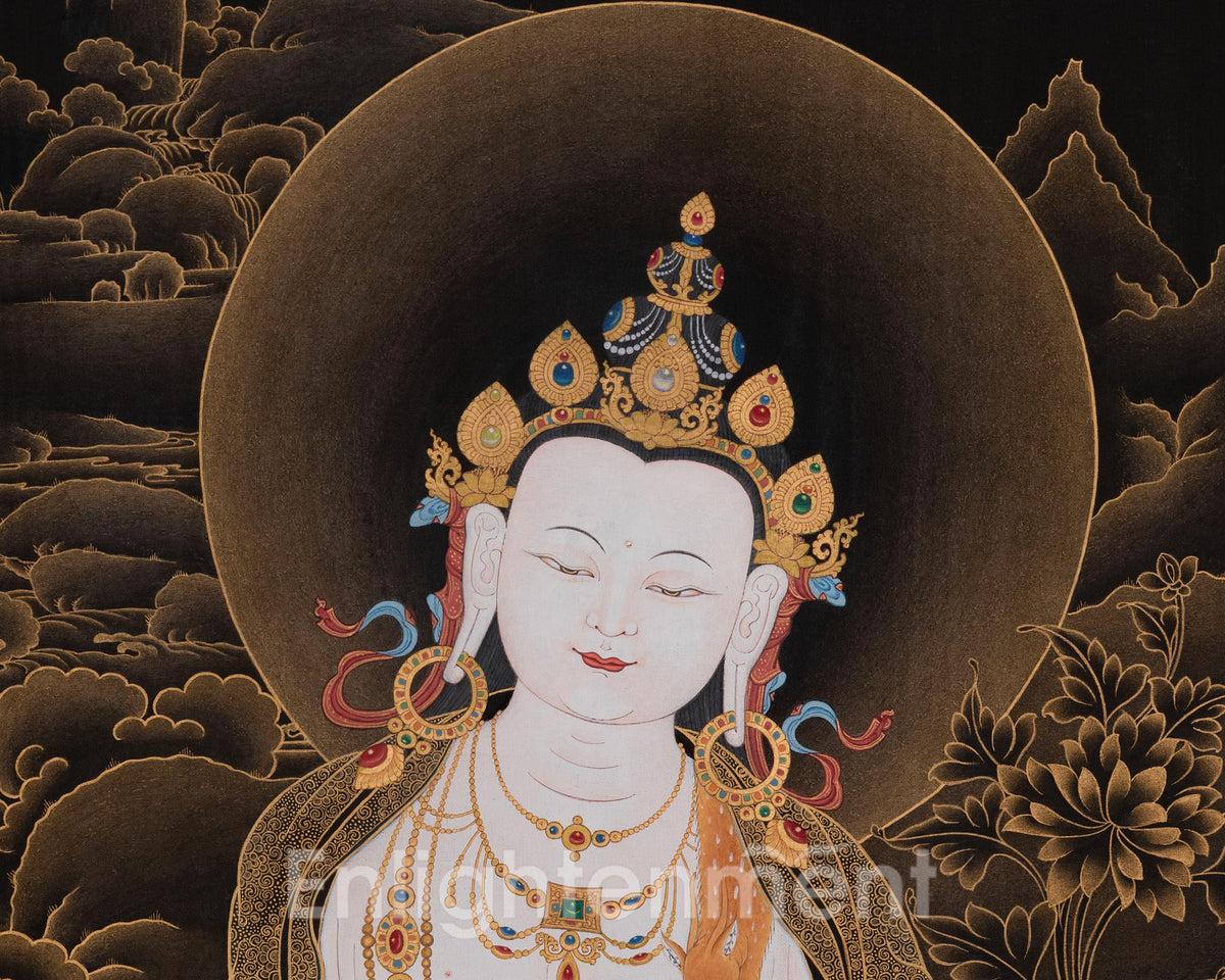 Two Armed Chenrezig with Amitabha Buddha | Revered Embodiment of Boundless Compassion