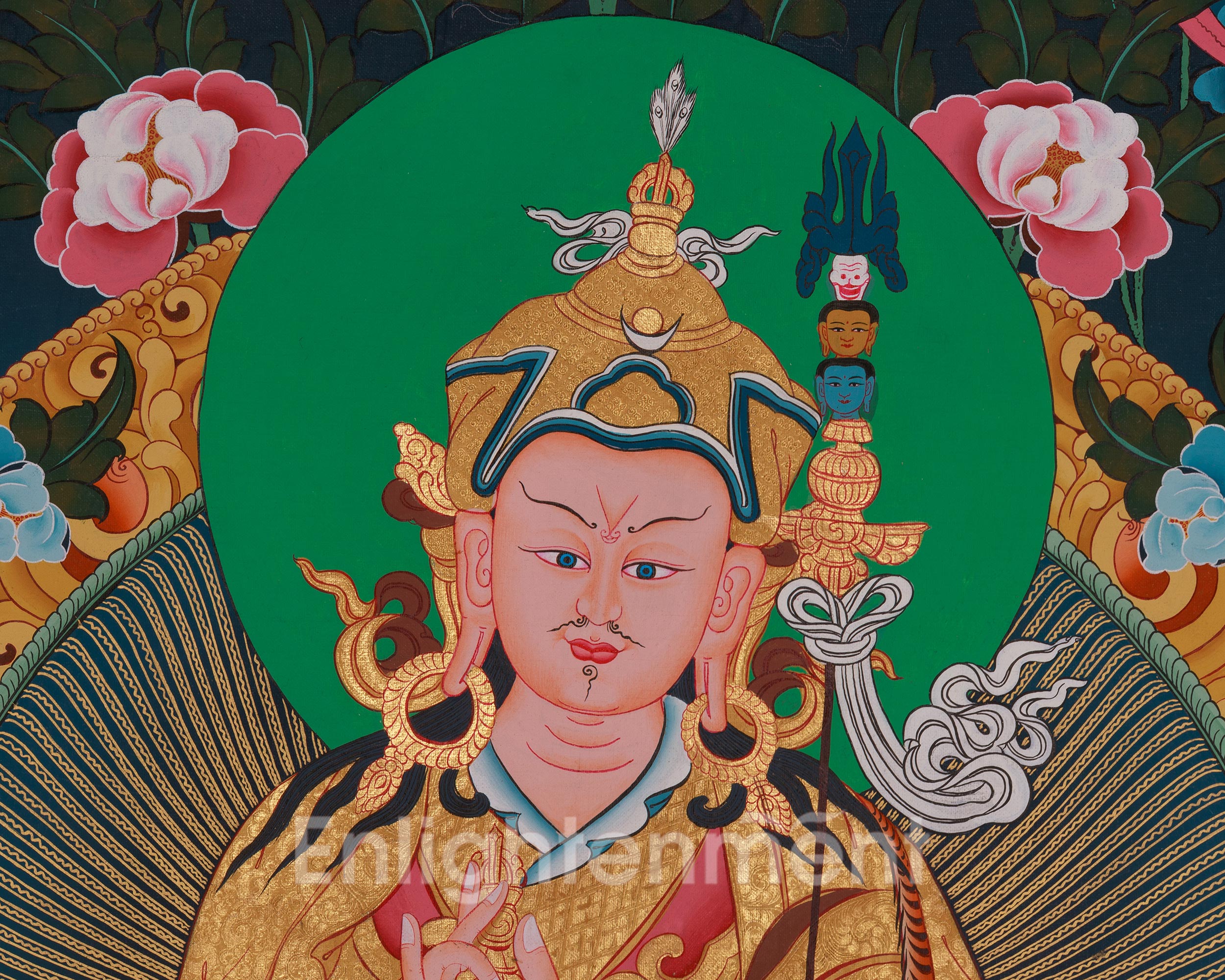 Tibetan deity Guru Rinpoche Thangka | Padmasambhava Thangka