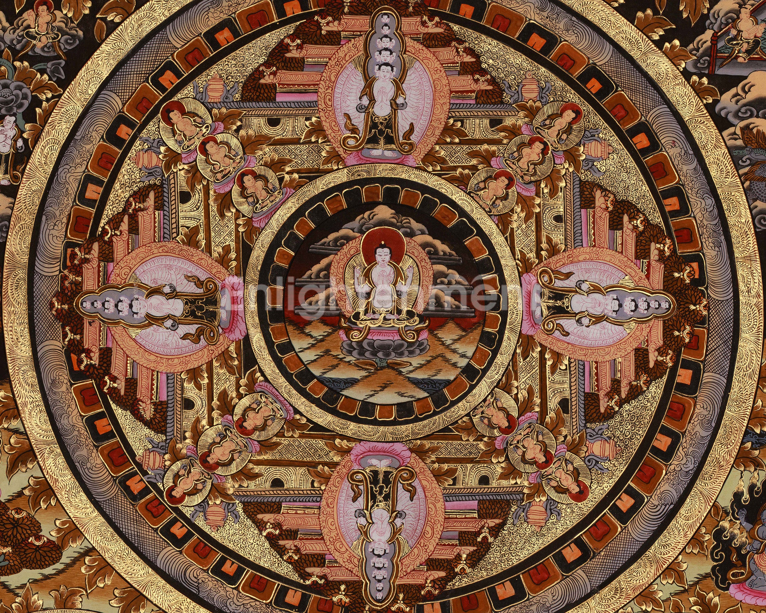 Sacred Chenrezig Mandala | Avalokiteshvara, the Bodhisattva of Compassion | Meditation Altar