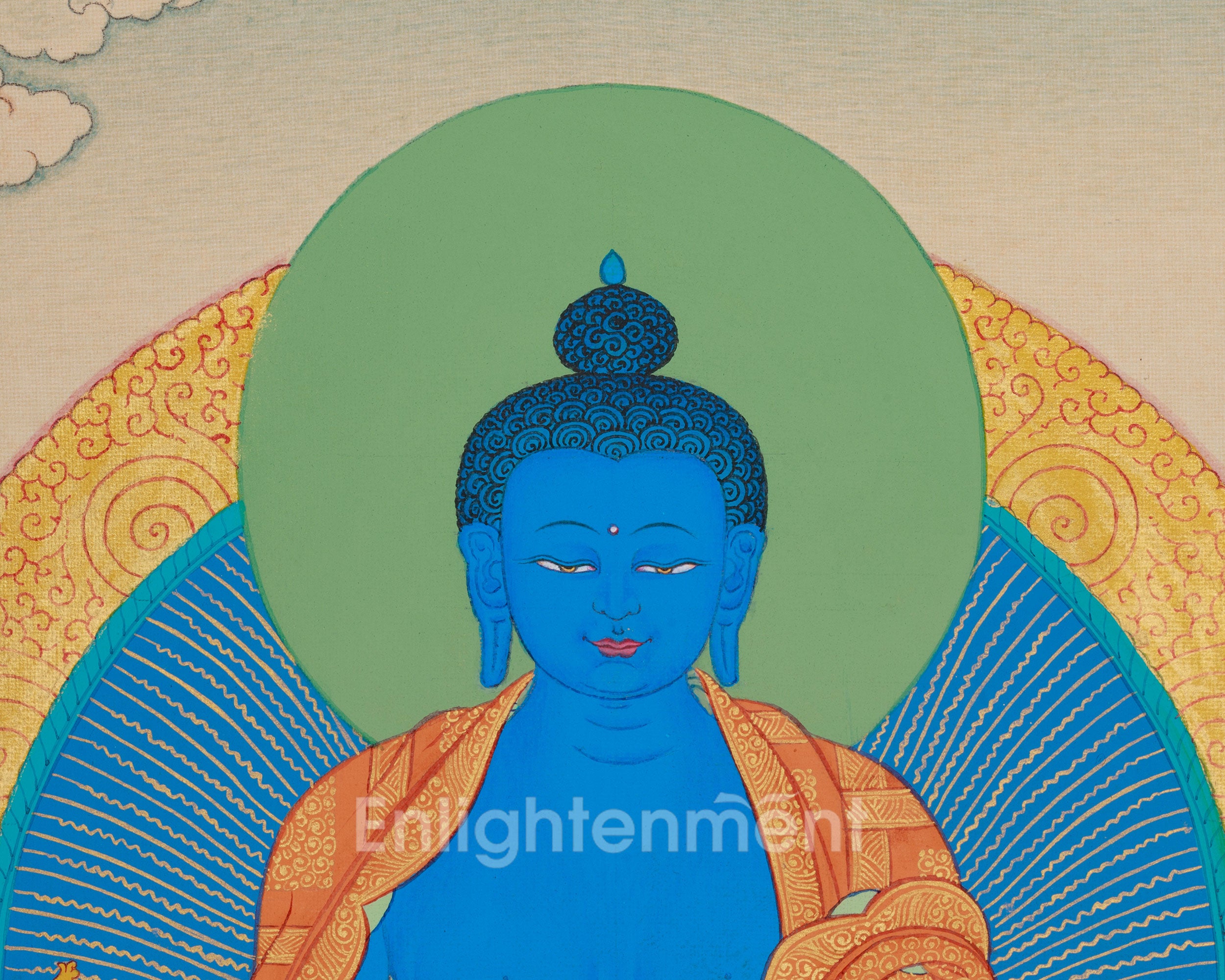 Blue Medicine Buddha Painting | Healing and Enlightenment