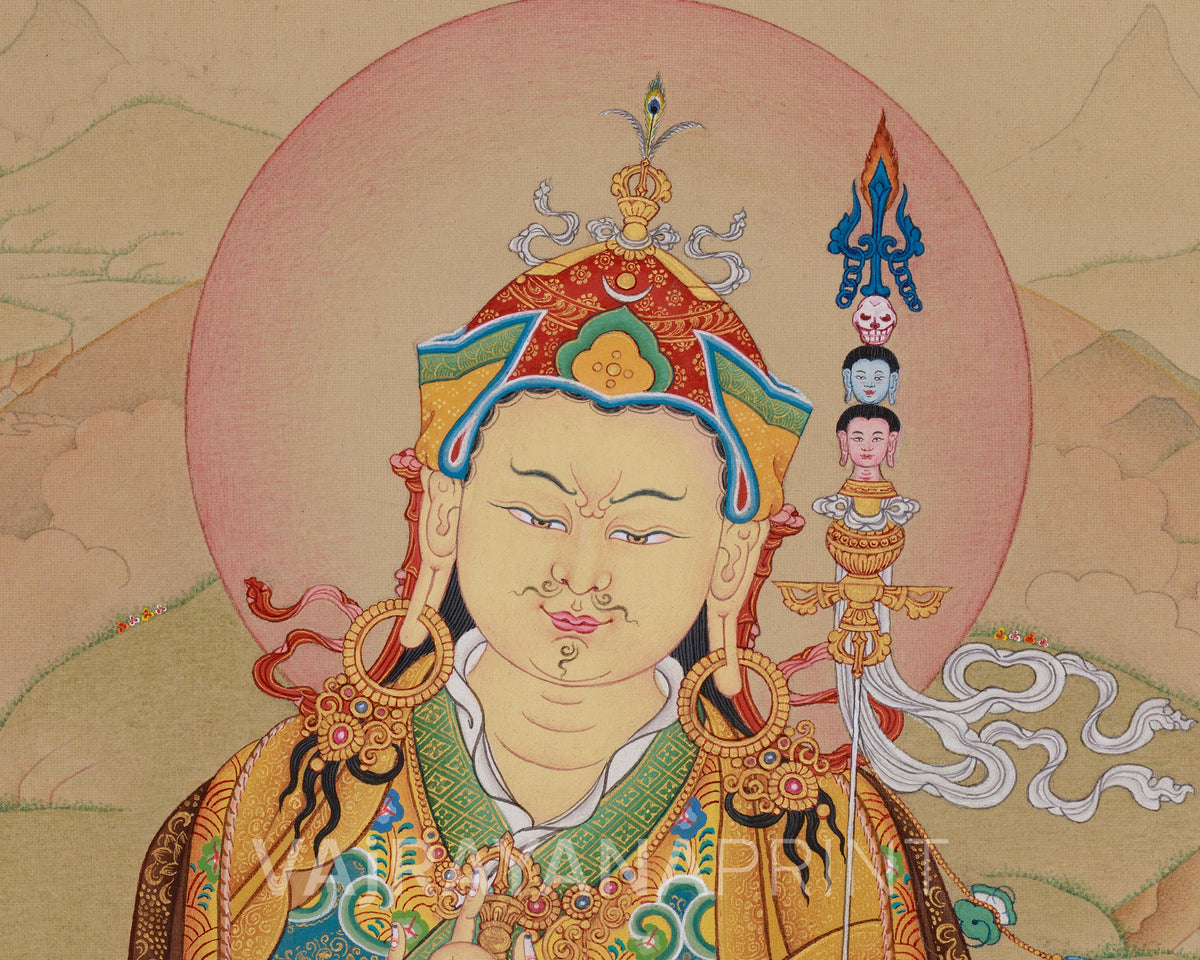 Tibetan Guru Rinpoche Print | Second Buddha | Padmasambhava Art
